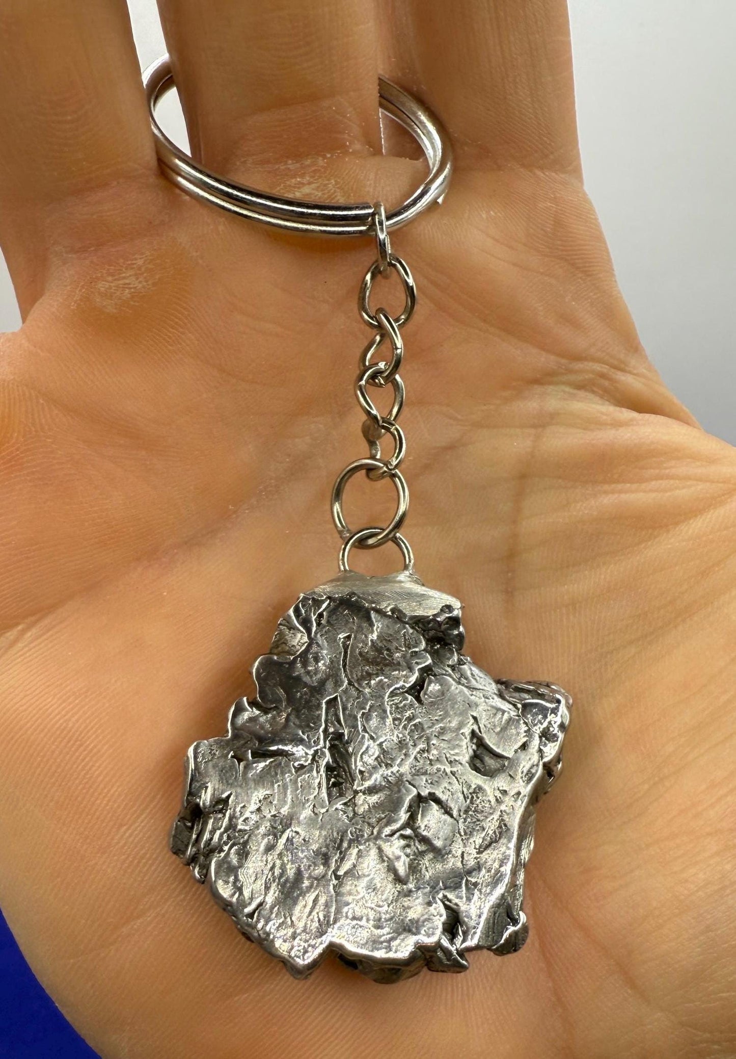 Meteorite Keychain, Campo del Cielo Meteorite, Cosmic Keychain, Authentic Meteorite, Space Accessories, Astronomy Gift, Space Gift, 44.97g