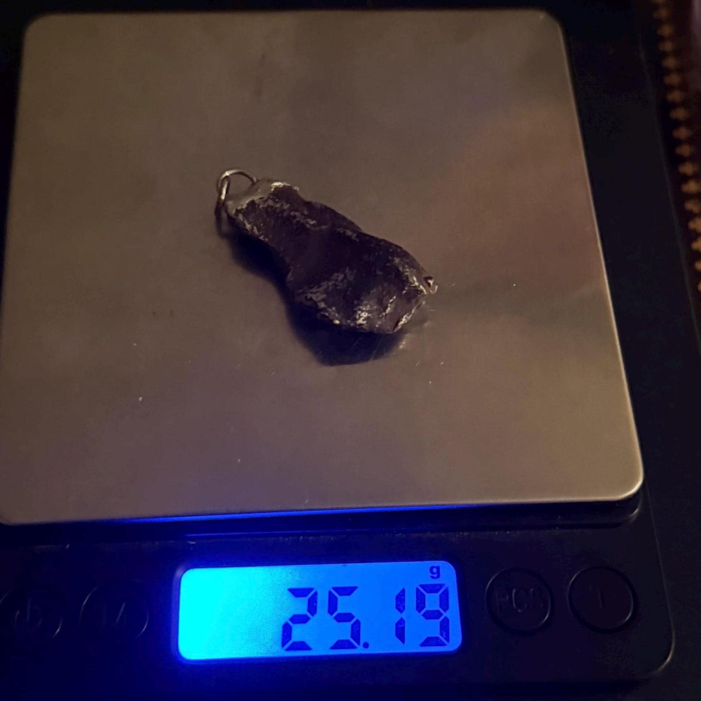 Unique Iron Meteorite Specimen Gebel Kamil, 25.19 grams, Astronomy Gift, Space Gift, Iron Meteorite, Egypt, Polished Meteorite, Space