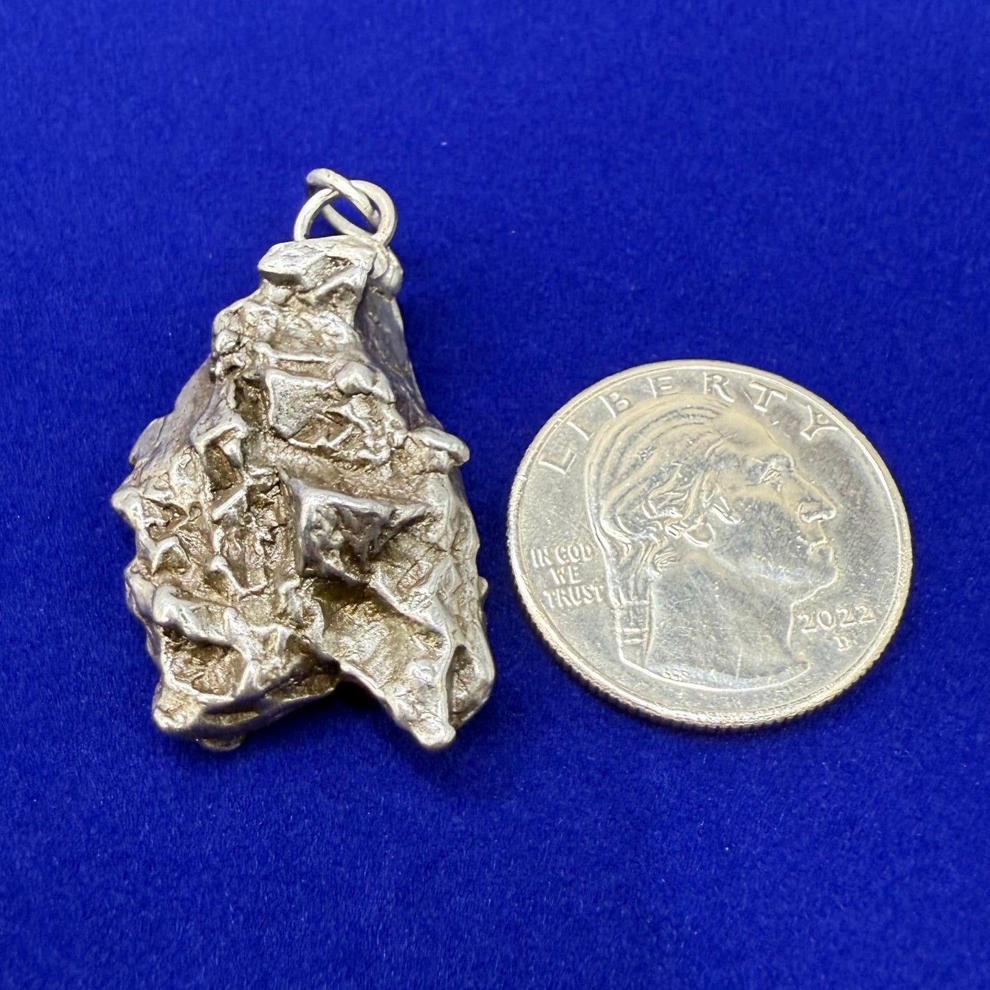 Beautiful Meteorite Campo del Cielo Pendant 20.26 grams, Astronomy Gift, Authentic Meteorite, Meteorite Jewelry, Meteorite Pendant, COA