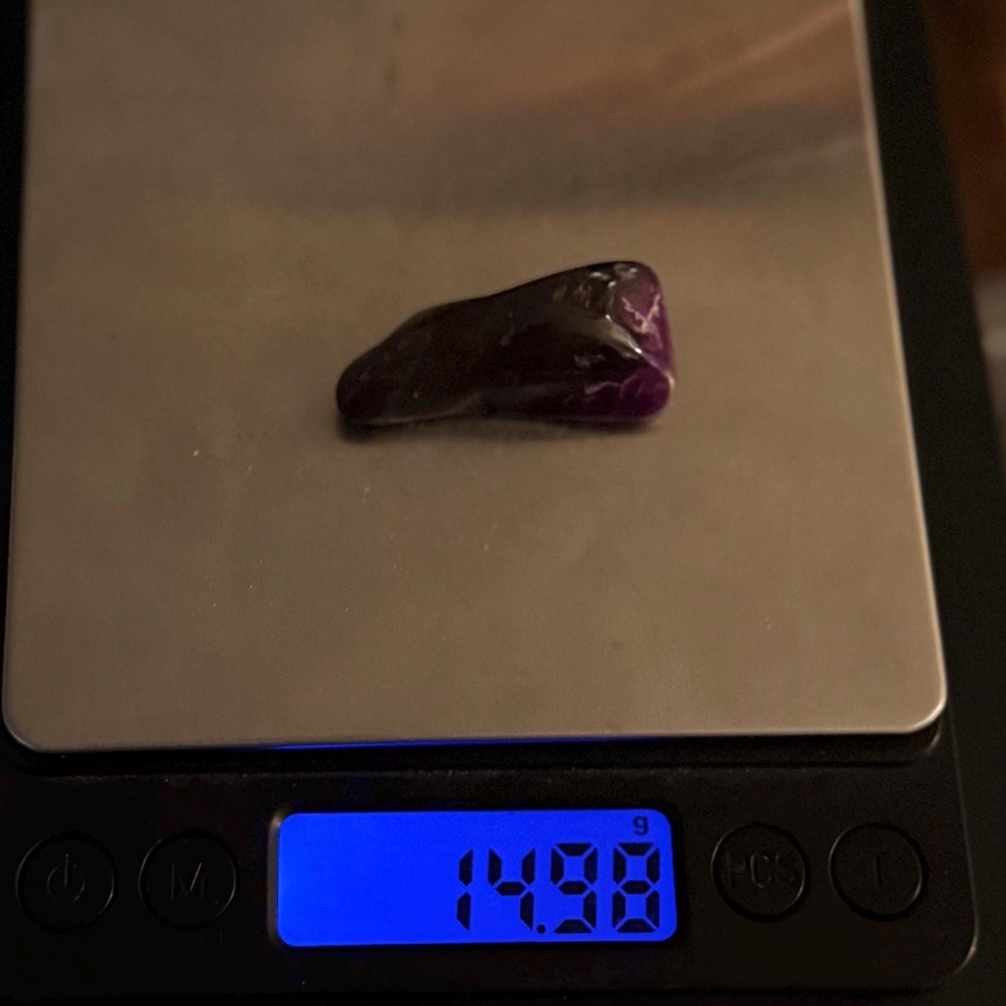 Sugalite Specimen, Polished Sugalite, Rare Sugalite, Inner Peace, South African, Reiki Energy Work, Authentic Sugalite, 14.98 grams