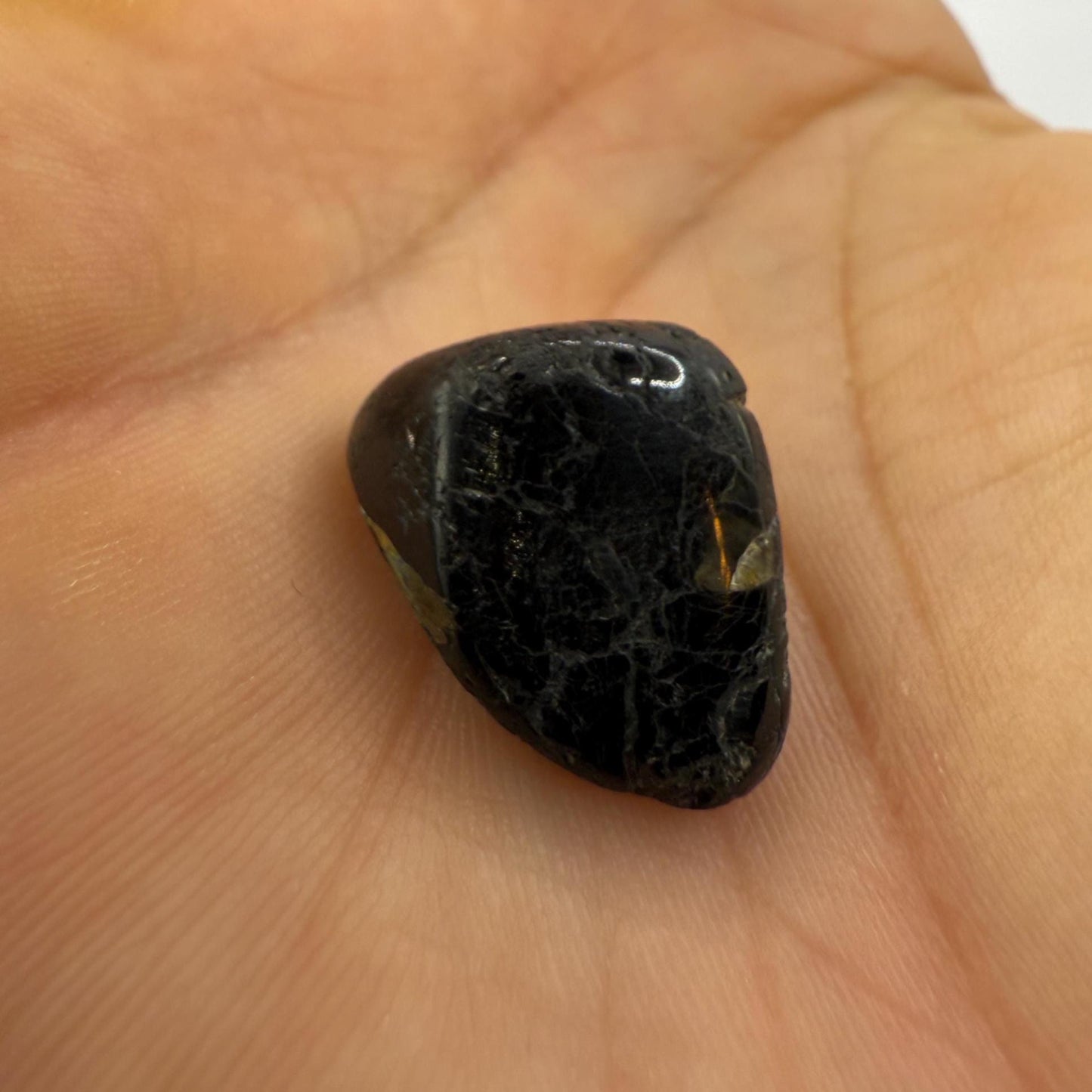 Nuummite Stone, Natural Nuummite, Greenland, Reiki, Rock Collection, Manifesting, Grounding, Energy Work, Reiki Creativity, 4.54 grams