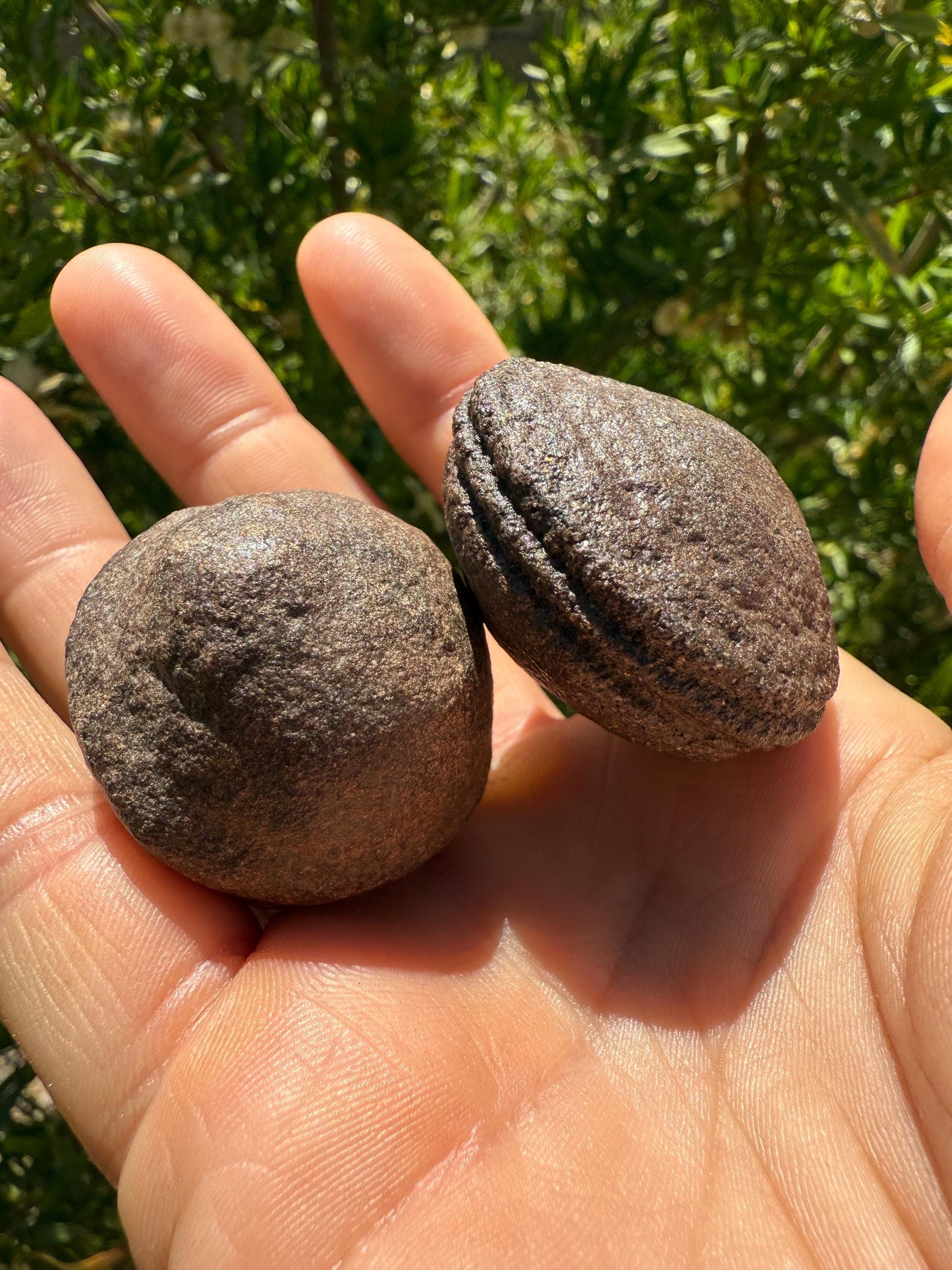 Moqui Marbles, Pair of Stones, Top Quality Stones, Shaman Stones, Southern Utah, Thunder Stones, Hopi Marbles, Sandstone, 101.69 grams