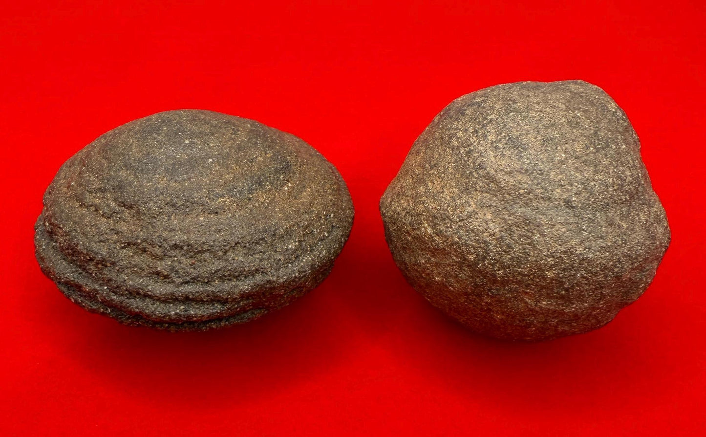 Moqui Marbles, Pair of Stones, Top Quality Stones, Shaman Stones, Southern Utah, Thunder Stones, Hopi Marbles, Sandstone, 101.69 grams