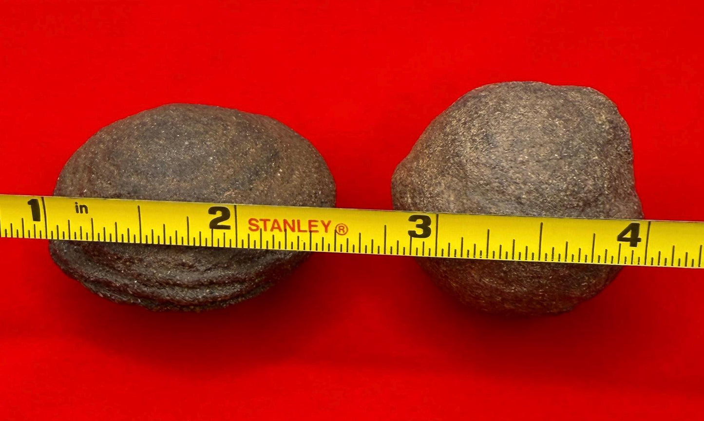 Moqui Marbles, Pair of Stones, Top Quality Stones, Shaman Stones, Southern Utah, Thunder Stones, Hopi Marbles, Sandstone, 101.69 grams