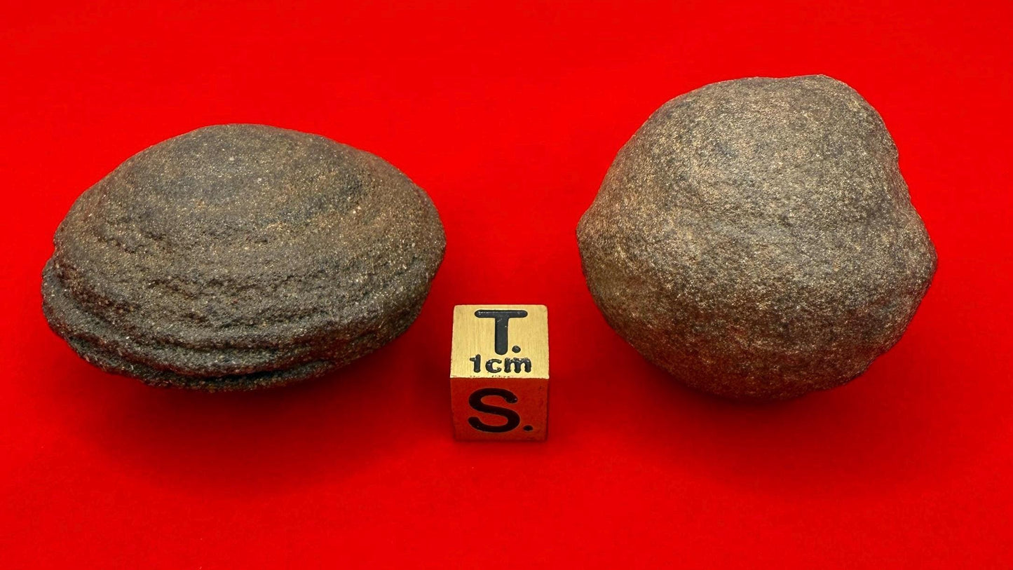 Moqui Marbles, Pair of Stones, Top Quality Stones, Shaman Stones, Southern Utah, Thunder Stones, Hopi Marbles, Sandstone, 101.69 grams