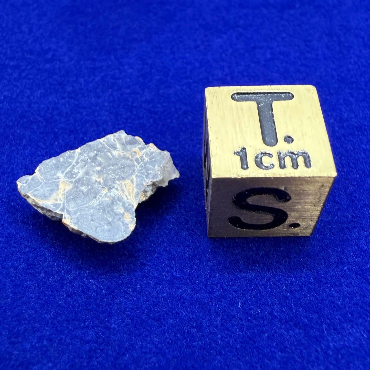 NWA 11182 Moon/Lunar Slice, Moon Rock, Moon Meteorite, Lunar Feldspathic Breccia, Meteorite Collection, Space Gift, Astronomy Gift, 0.66g