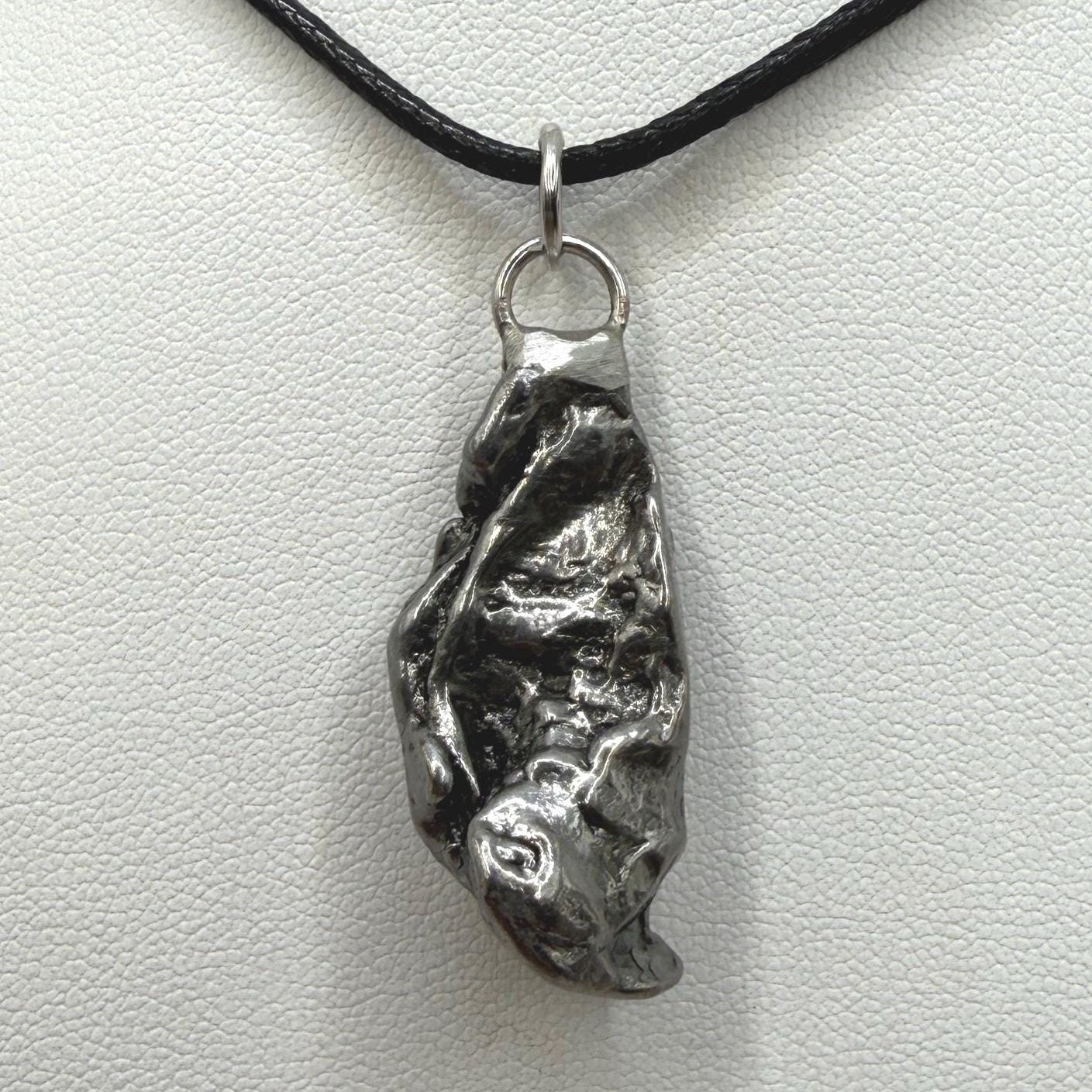 Beautiful Aletai Meteorite Pendant, 14.41 grams, Astronomy Gift, Authentic Meteorite, Meteorite Jewelry, Meteorite Pendant, COA, Space Gift