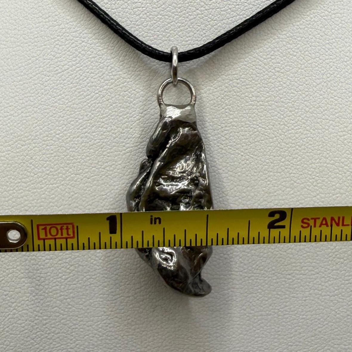 Beautiful Aletai Meteorite Pendant, 14.41 grams, Astronomy Gift, Authentic Meteorite, Meteorite Jewelry, Meteorite Pendant, COA, Space Gift