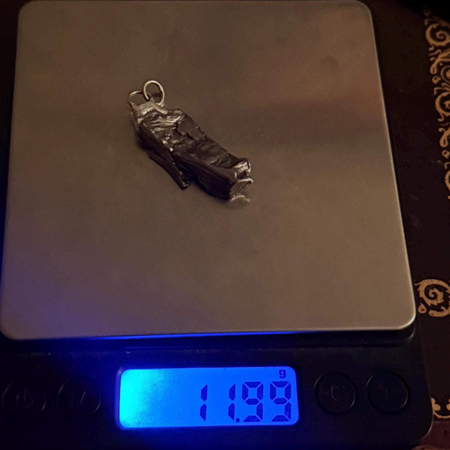 Beautiful Aletai Meteorite Pendant, 11.99 grams, Astronomy Gift, Authentic Meteorite, Meteorite Jewelry, Meteorite Pendant, COA, Space Gift