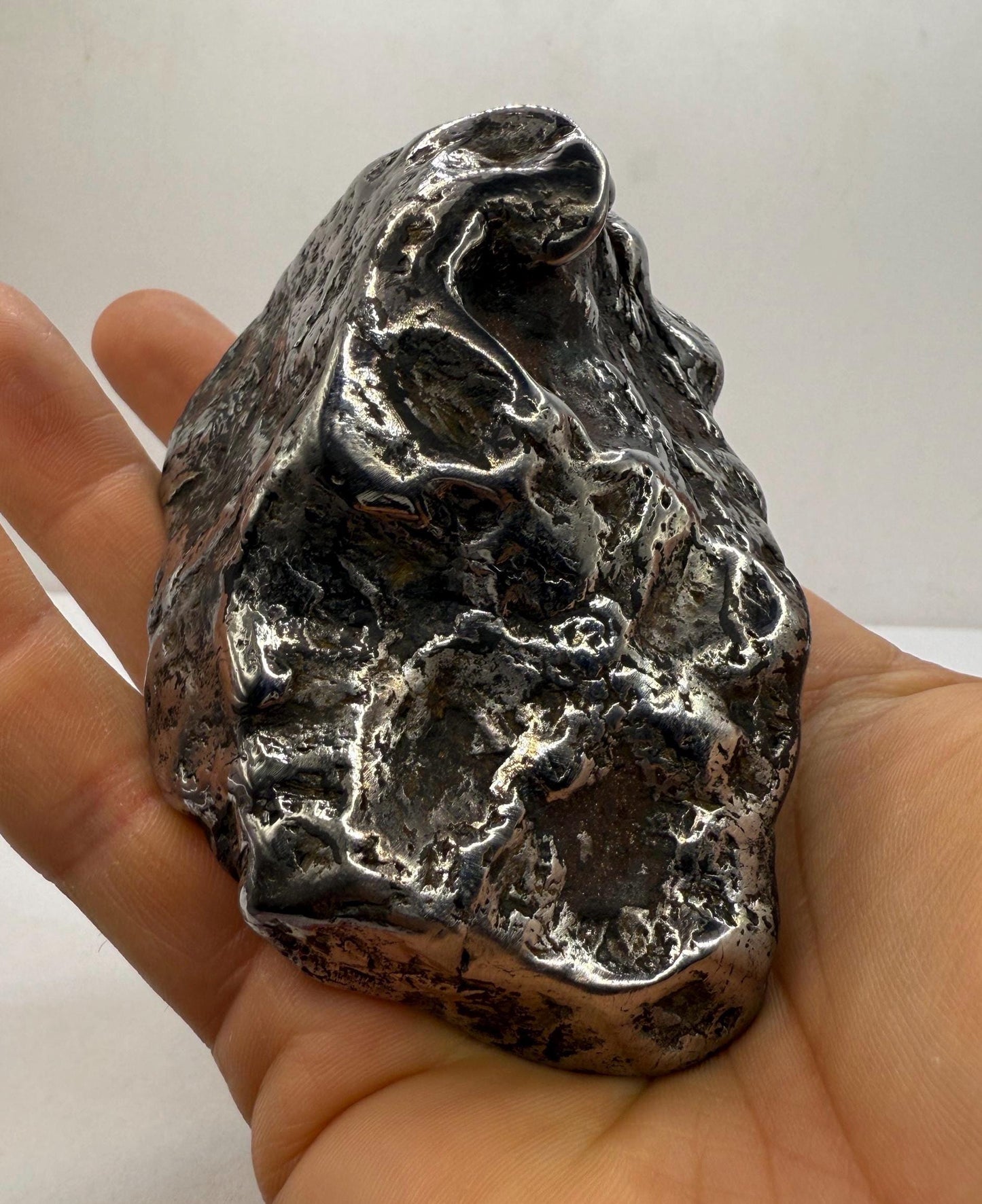 Beautiful Large Aletai Meteorite Specimen, 2.4 Lbs, Meteorite Collection, Astronomy Gift, Authentic Meteorite, Space Gift, Office Decor, Coa