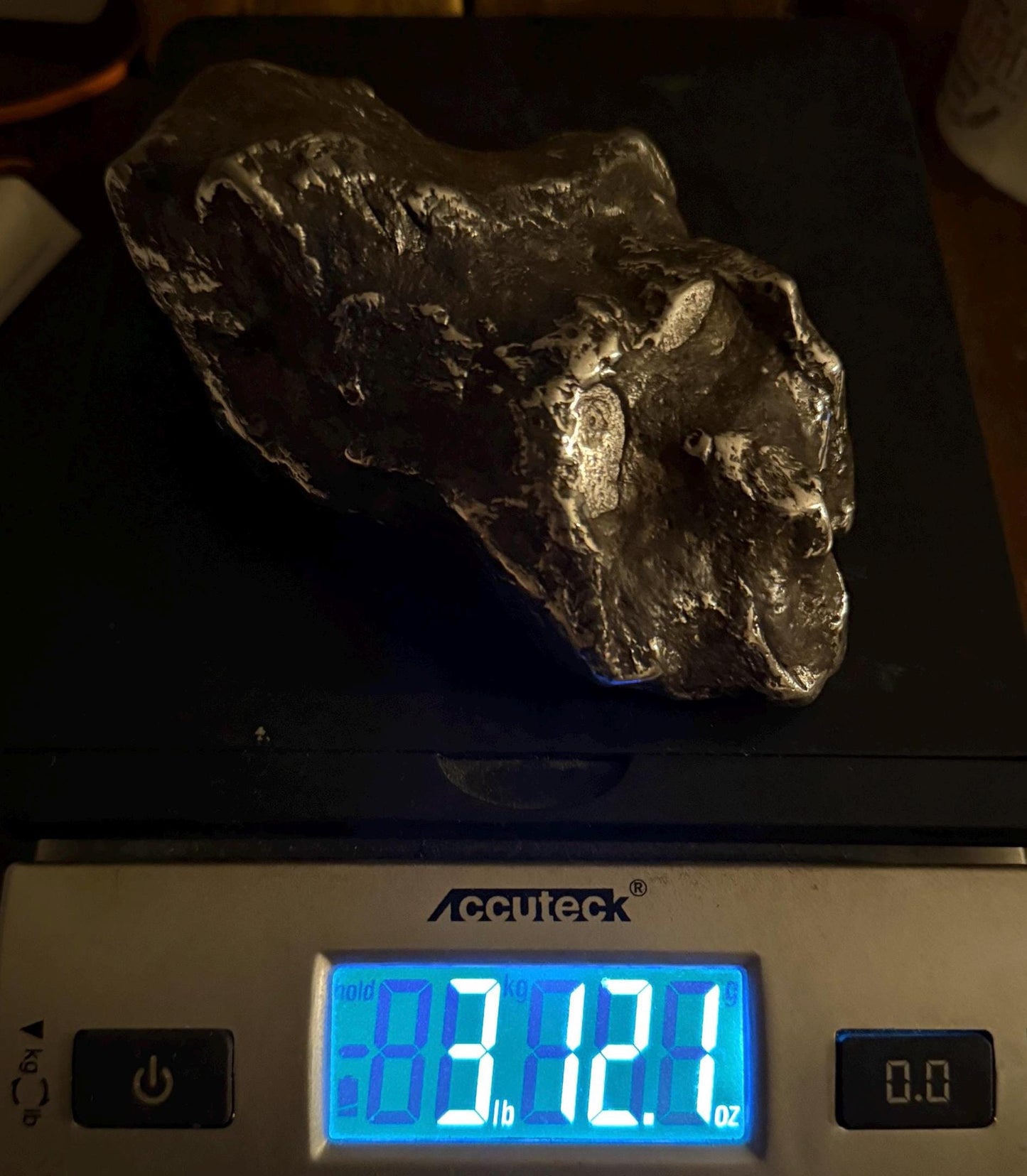 Beautiful Large Aletai Meteorite Specimen, 3 lbs 12oz, Meteorite Collection, Astronomy Gift, Authentic Meteorite, Space Gift, Office Decor