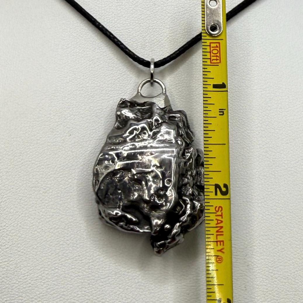 Beautiful Aletai Meteorite Pendant, 42.61 grams, Astronomy Gift, Authentic Meteorite, Meteorite Jewelry, Meteorite Pendant, COA, Space Gift