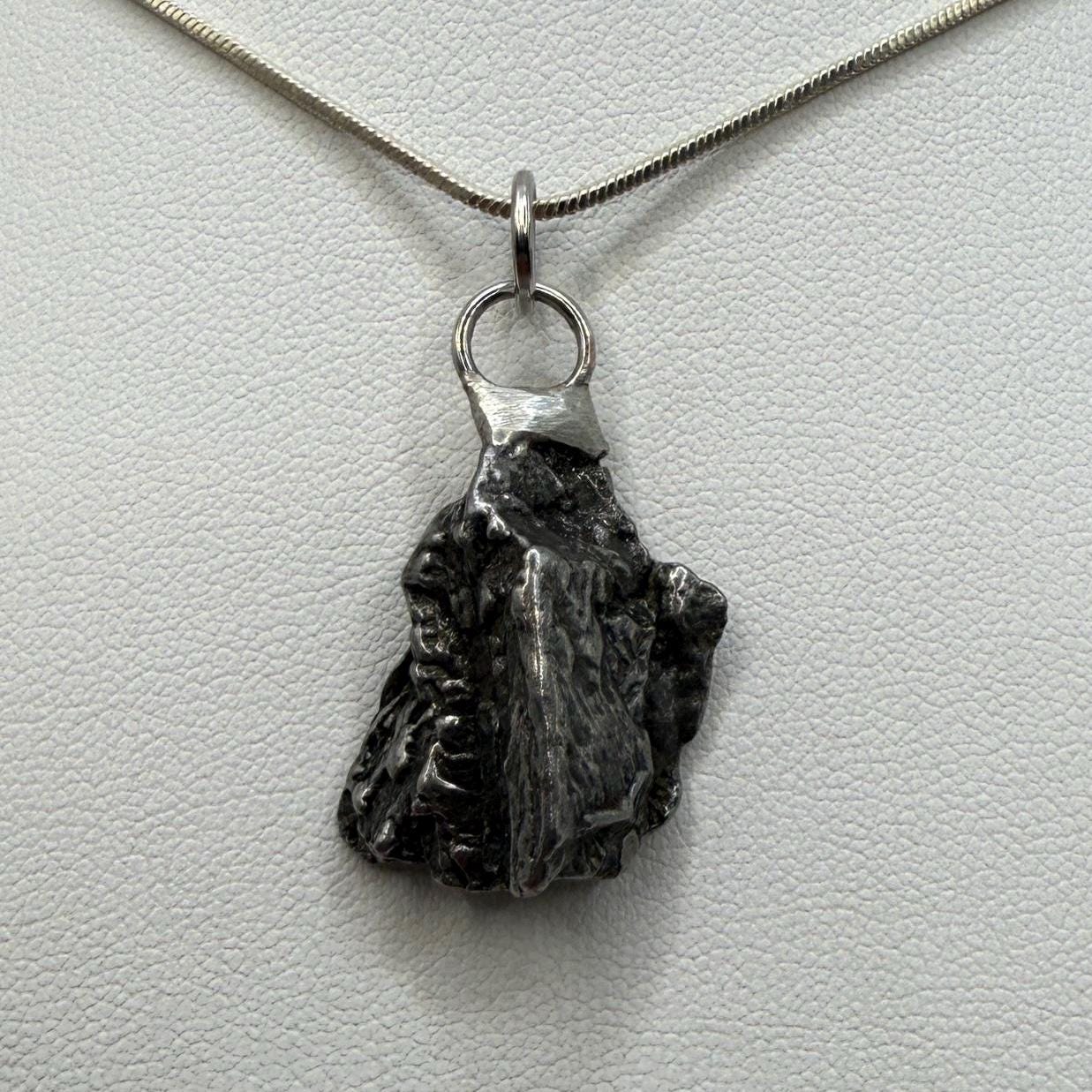 Beautiful Aletai Meteorite Pendant, 8.63 grams, Astronomy Gift, Authentic Meteorite, Meteorite Jewelry, Meteorite Pendant, COA, Space Gift