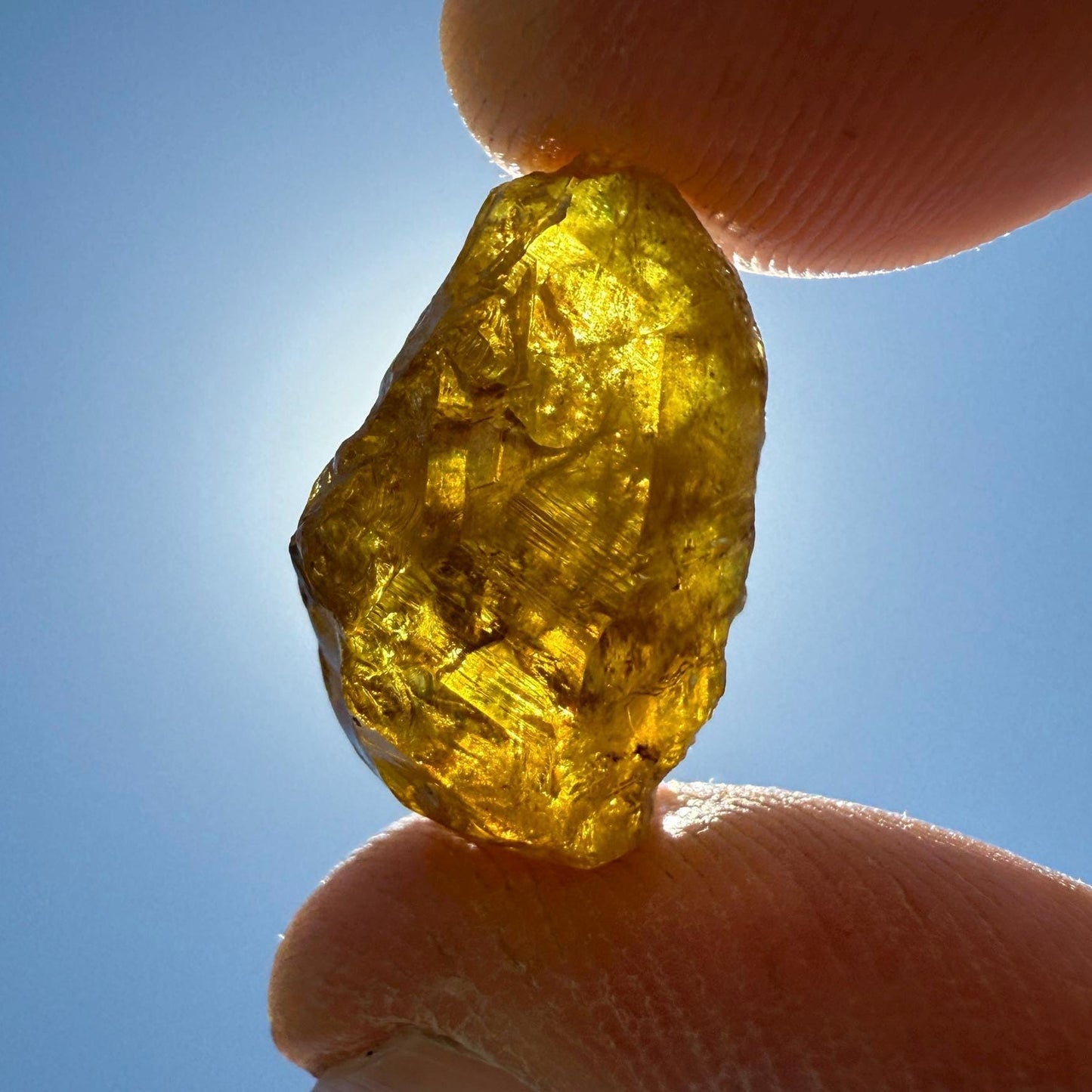 Sphene, Titanite, Golden Brown Sphene, Madagascar, Crystal Collection, Willpower, Mental Clarity, Reiki, Solar Plexus, 4.74 grams