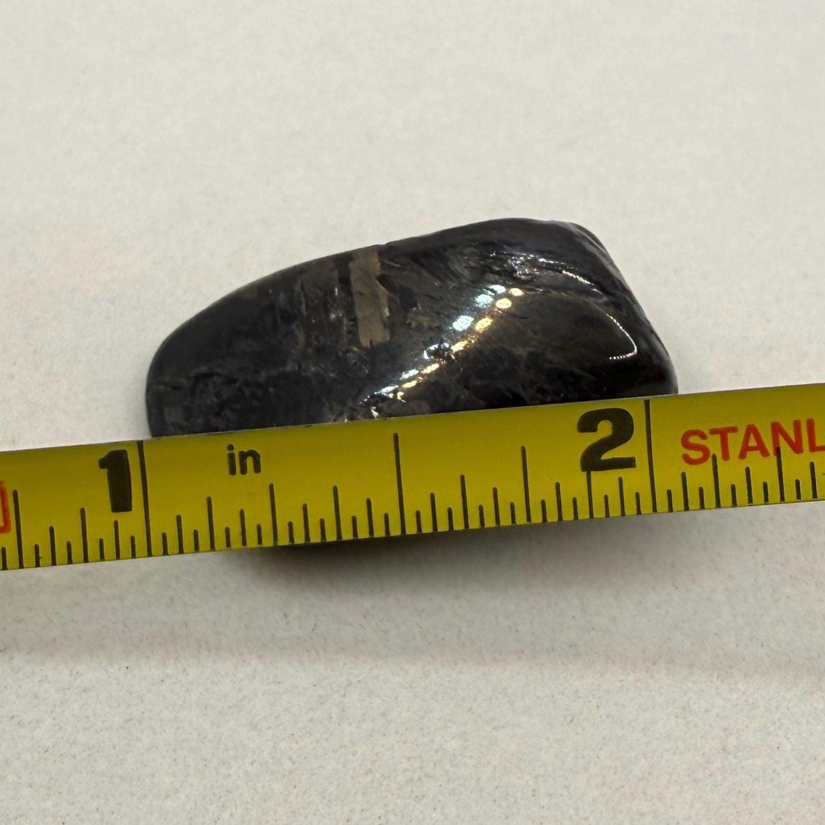 Nuummite Stone, Natural Nuummite, Greenland, Reiki, Rock Collection, Manifesting, Grounding, Energy Work, Reiki Creativity, 8.91 grams