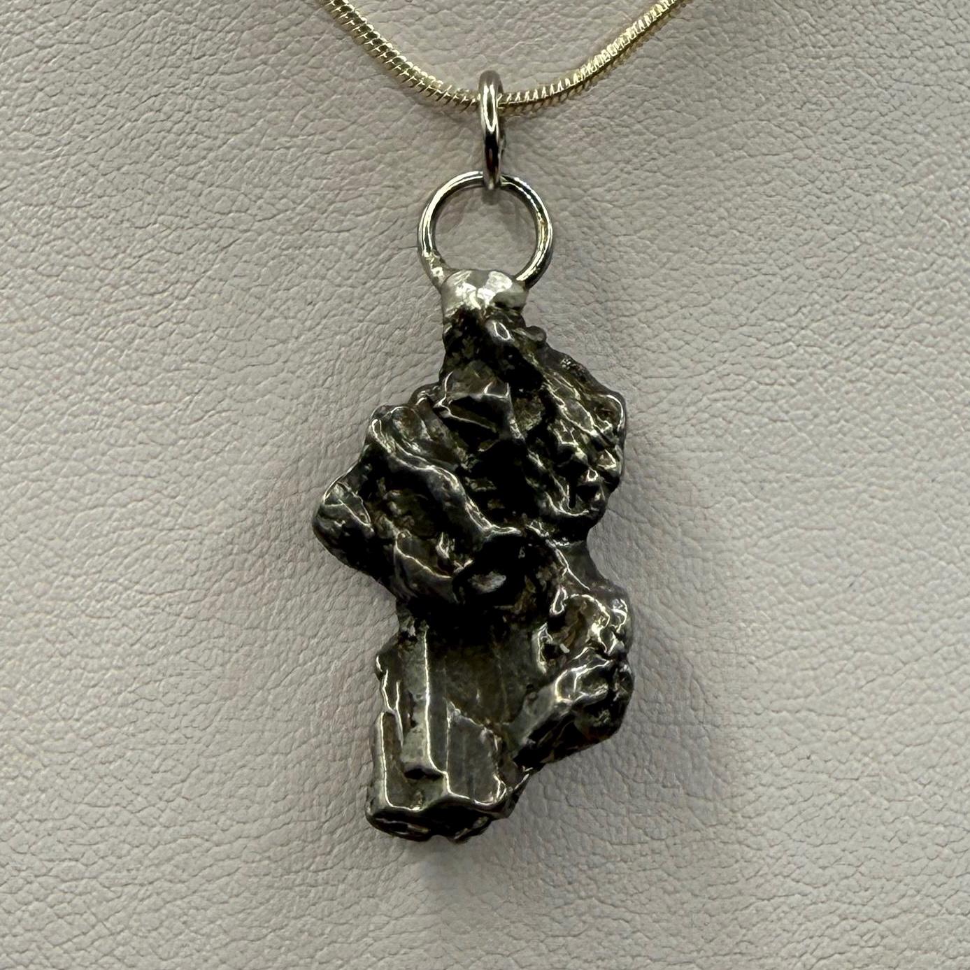 Beautiful Meteorite Pendant, Campo del Cielo, 9.29 grams, Astronomy Gift, Authentic Meteorite, Meteorite Jewelry, Meteorite Pendant, COA