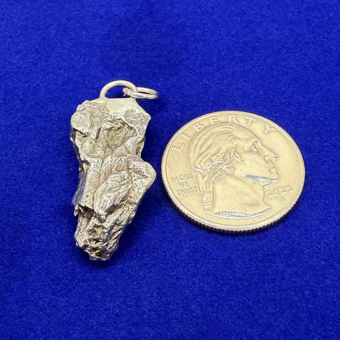 Beautiful Meteorite Campo del Cielo Pendant 10.24 Grams, Astronomy Gift, Authentic Meteorite, Meteorite Jewelry, Meteorite Pendant, COA