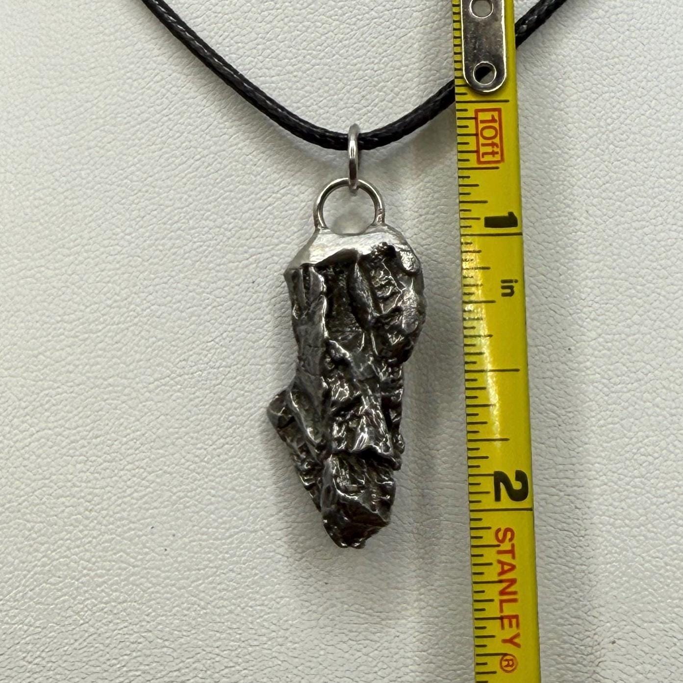 Beautiful Meteorite Campo del Cielo Pendant 10.24 Grams, Astronomy Gift, Authentic Meteorite, Meteorite Jewelry, Meteorite Pendant, COA