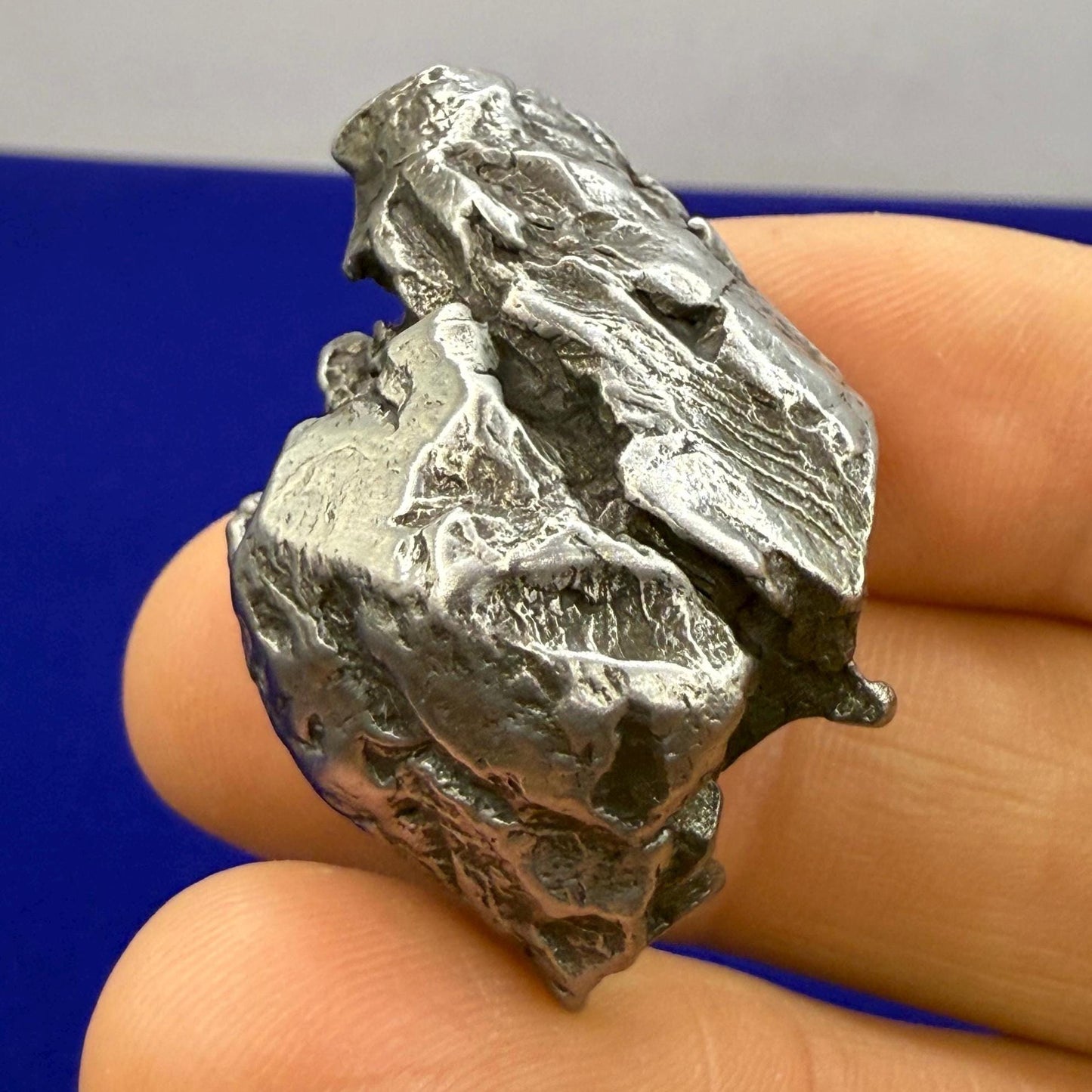 Beautiful Aletai Meteorite Specimen, 47.38 grams, COA, Meteorite Collection, Astronomy Gift, Authentic Iron Meteorite, Space Gift, Space