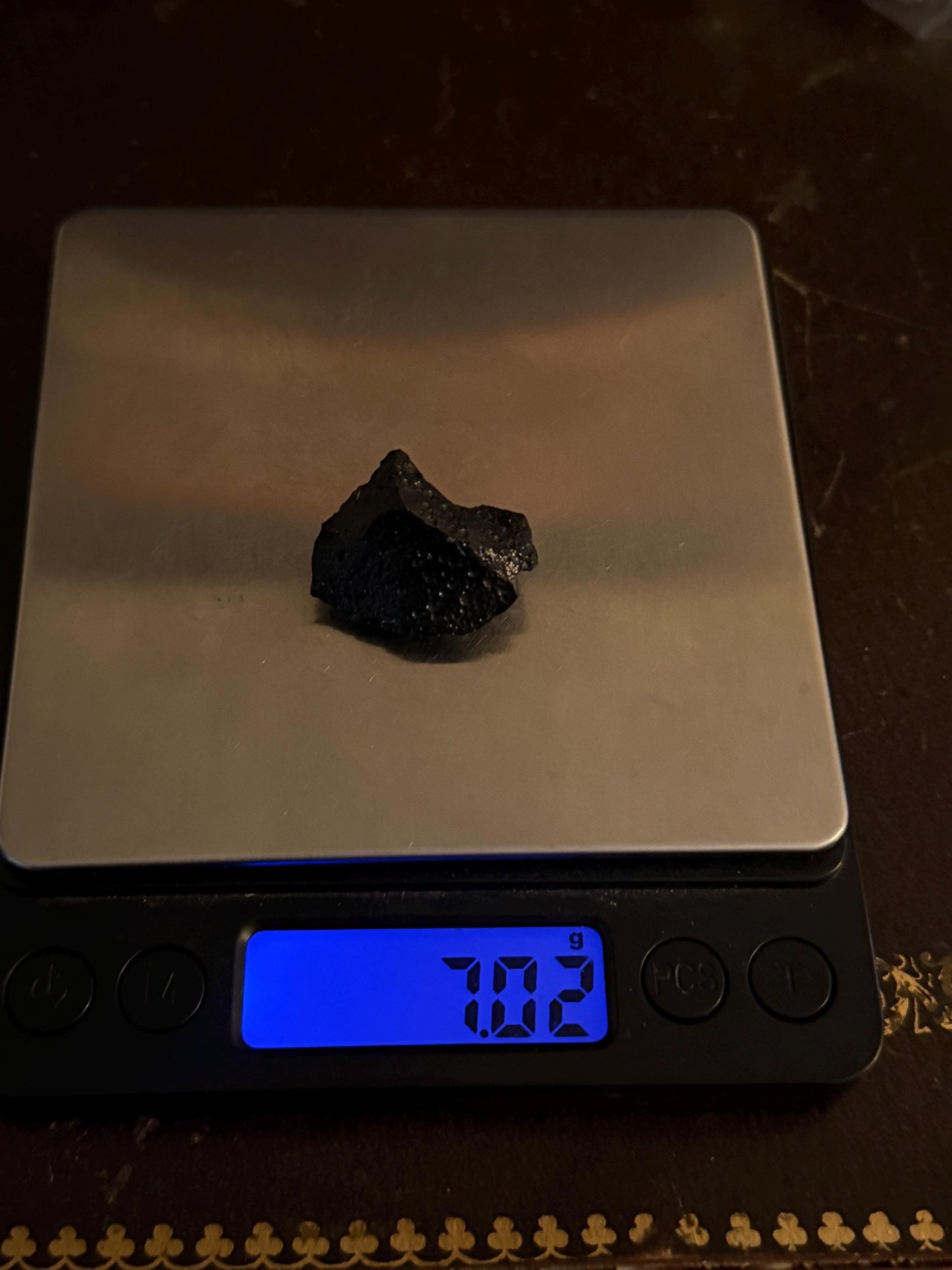 Billitonite Tektite, Reiki, Batu Satam, Rare Tektite, Healing, Space Gift, Astronomy Gift, Meteorite and Tektite Collection, 7.02 grams