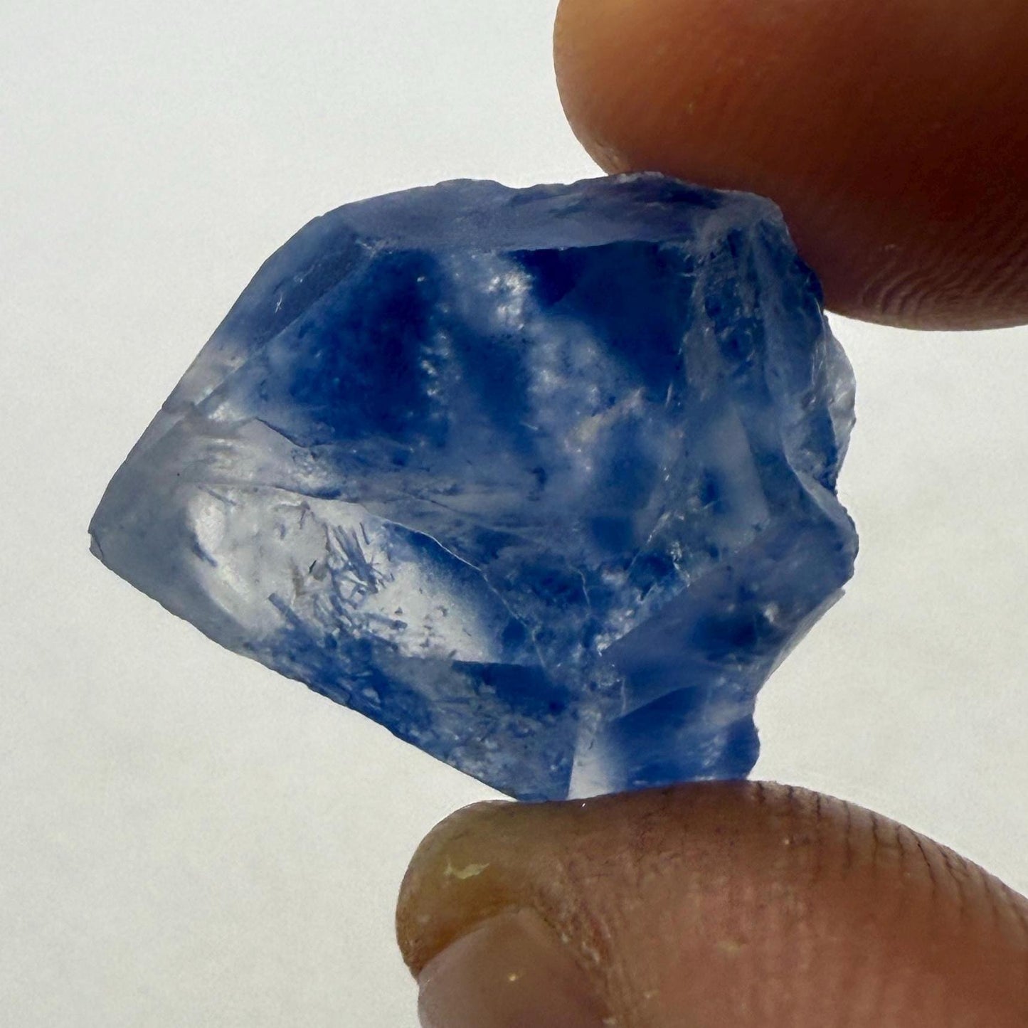 Rare Blue Dumortierite Crystal from Bahia, Brazil, Terminated– 5.68g/28.5ct, Gemstone for Collectors, Meditation, Reiki, Healing Decor