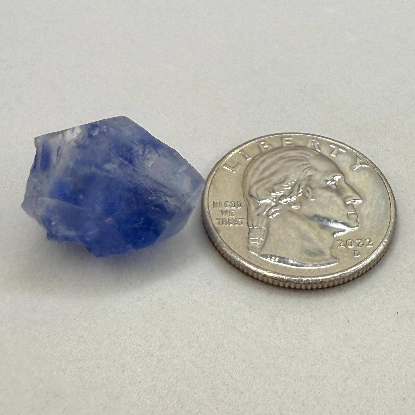 Rare Blue Dumortierite Crystal from Bahia, Brazil, Terminated– 5.68g/28.5ct, Gemstone for Collectors, Meditation, Reiki, Healing Decor