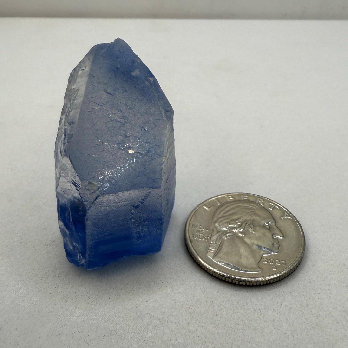 Rare Blue Dumortierite Crystal from Bahia, Brazil, Terminated– 31.00g/155ct, Gemstone for Collectors, Meditation, Reiki, Healing Decor