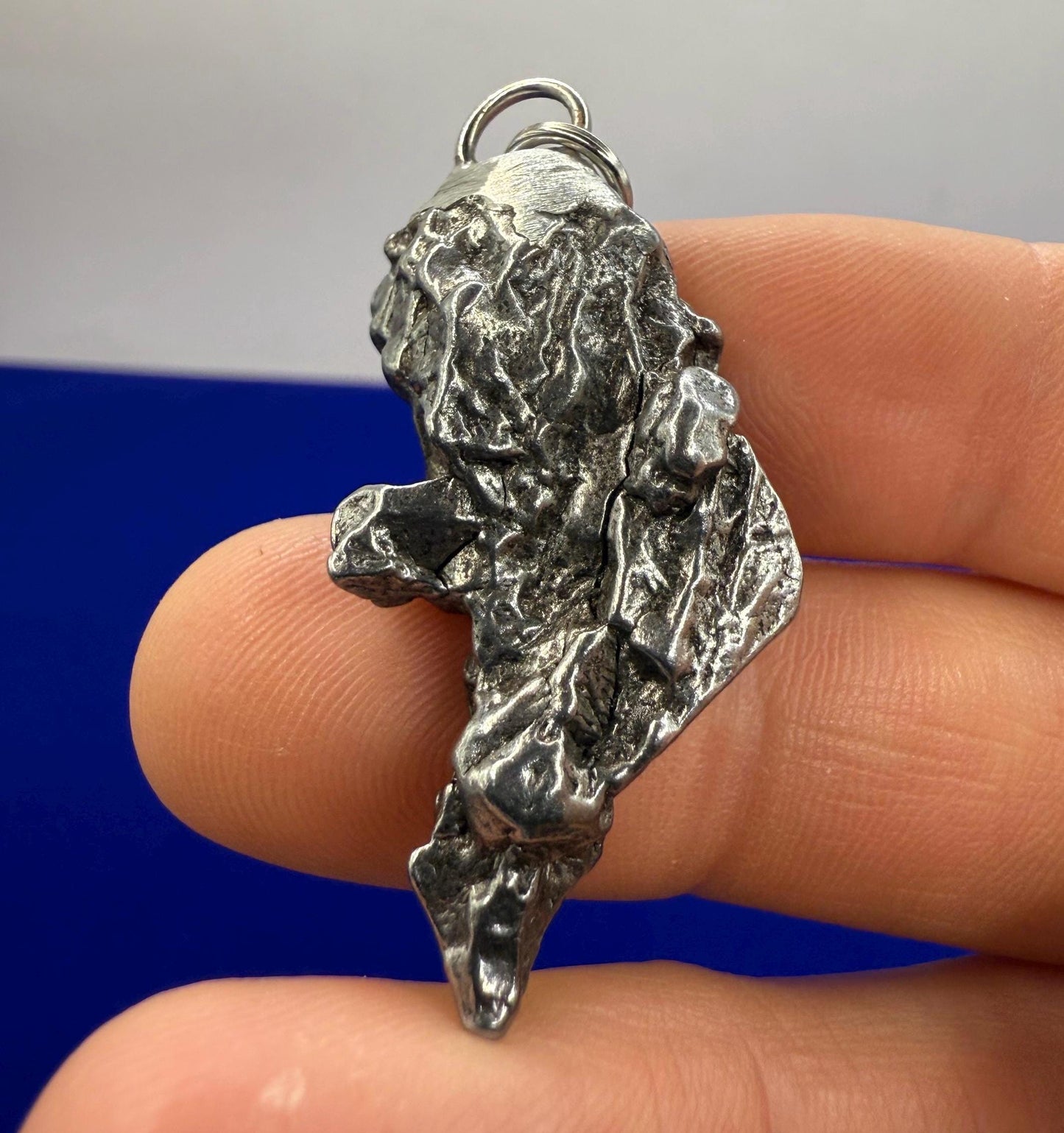 Beautiful Meteorite Campo del Cielo Pendant 15.31 grams, Astronomy Gift, Authentic Meteorite, Meteorite Jewelry, Meteorite Pendant, COA
