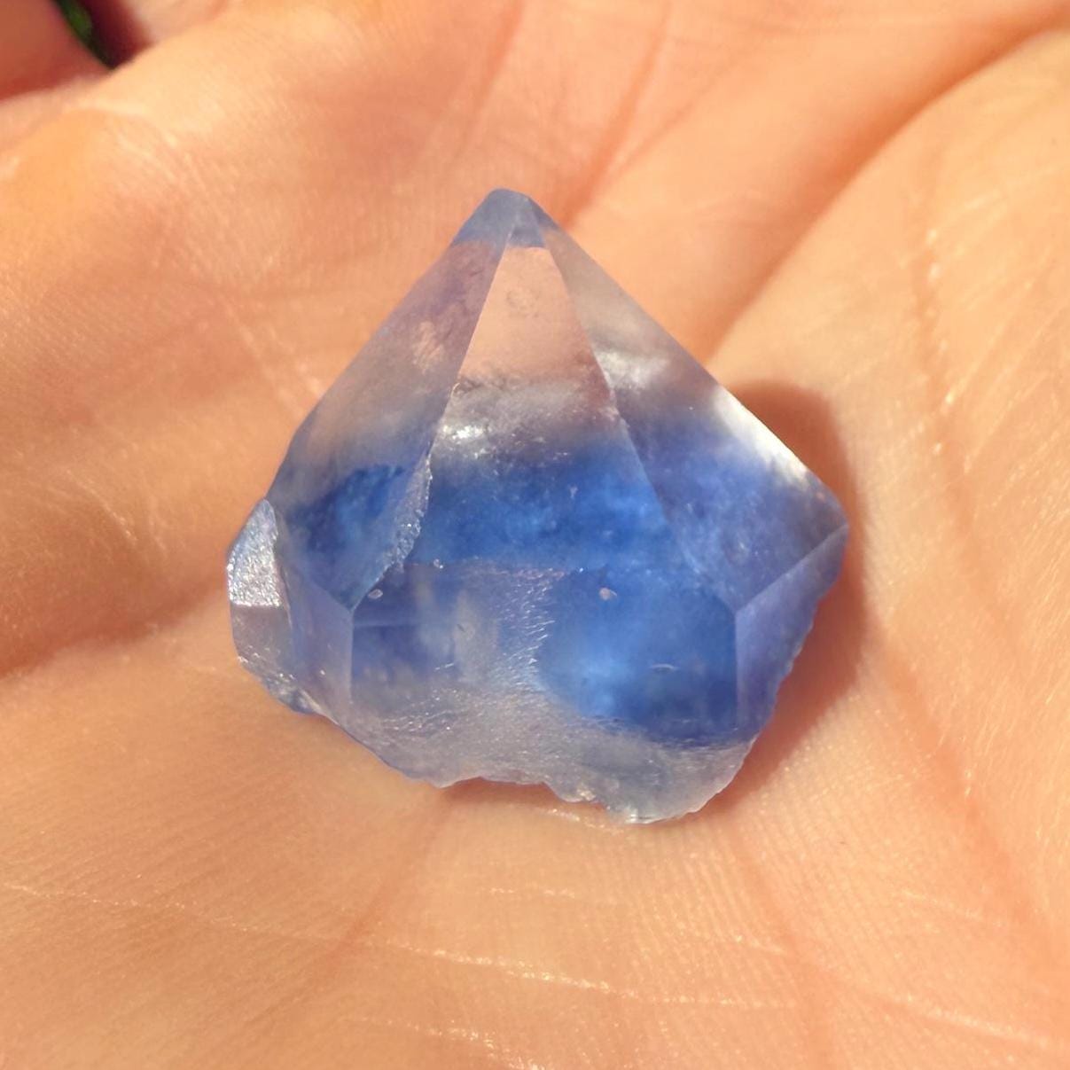 Rare Blue Dumortierite Crystal from Bahia, Brazil, Terminated– 5.47g/27.35ct, Gemstone for Collectors, Meditation, Reiki, Healing Decor