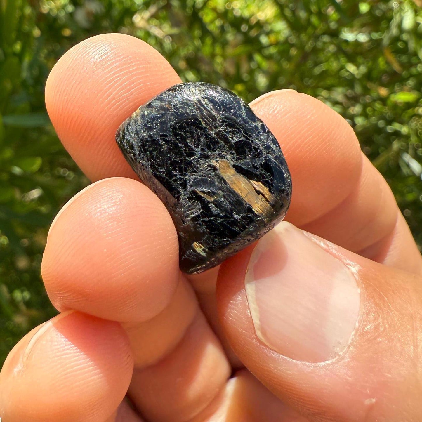 Nuummite Stone, Natural Nuummite, Greenland, Reiki, Rock Collection, Manifesting, Grounding, Energy Work, Reiki Creativity, 8.29 grams