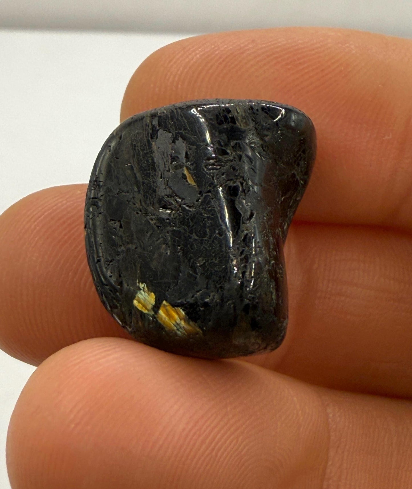 Nuummite Stone, Natural Nuummite, Greenland, Reiki, Rock Collection, Manifesting, Grounding, Energy Work, Reiki Creativity, 8.29 grams