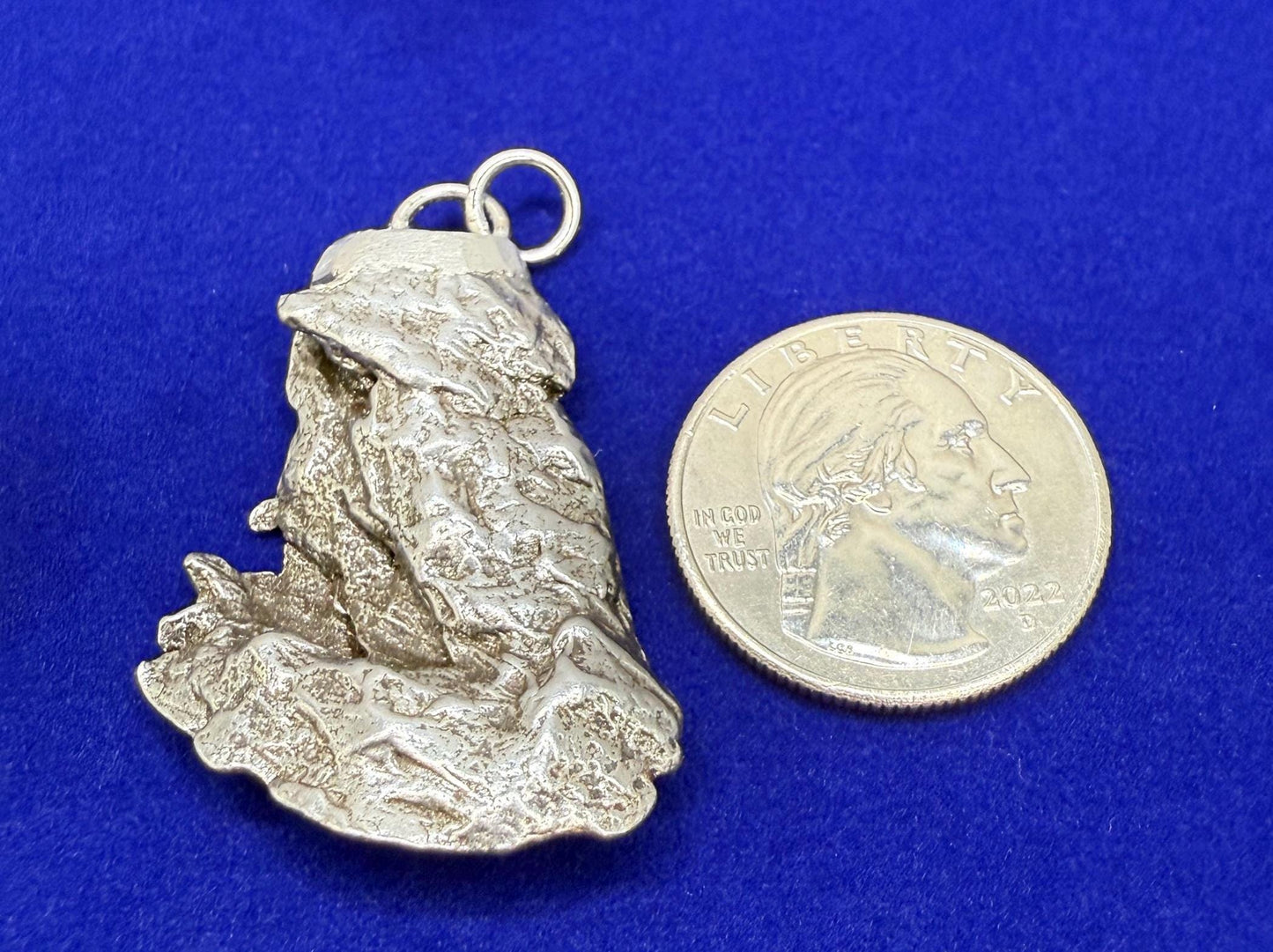 Beautiful Meteorite Campo del Cielo Pendant 16.46 grams, Astronomy Gift, Authentic Meteorite, Meteorite Jewelry, Meteorite Pendant, COA