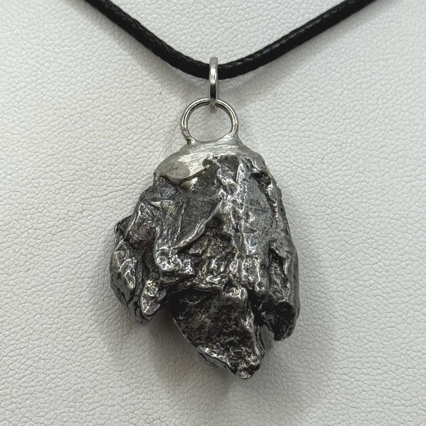 Beautiful Meteorite Campo del Cielo Pendant 17.70 grams, Astronomy Gift, Authentic Meteorite, Meteorite Jewelry, Meteorite Pendant, COA