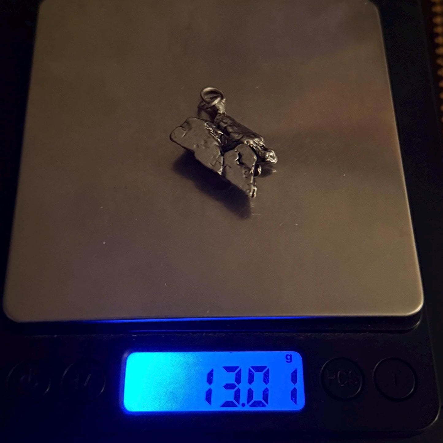 Beautiful Aletai Meteorite Pendant, 13.01 grams, Astronomy Gift, Authentic Meteorite, Meteorite Jewelry, Meteorite Pendant, COA, Space Gift