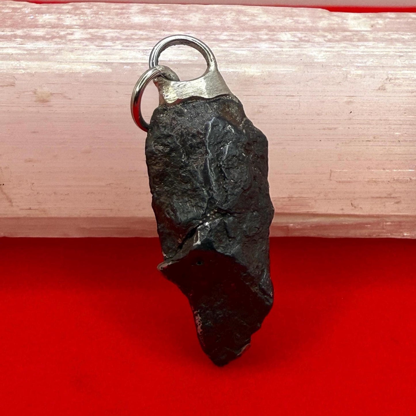 Rare Canyon Diablo Meteorite Pendant 7.58 grams, Beautiful and unique meteorite formation, Astronomy Gift, Space Gift, Iron Meteorite