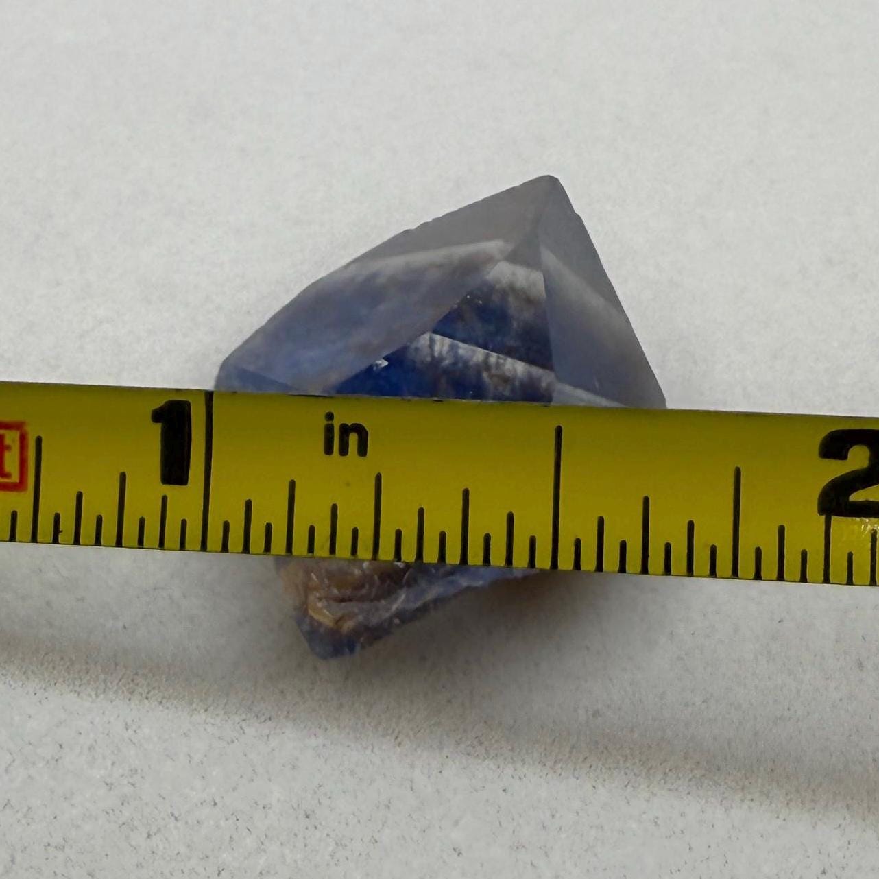 Rare Blue Dumortierite Crystal from Bahia, Brazil, Terminated– 4.92/24.6ct, Gemstone for Collectors, Meditation, Reiki, Healing Decor