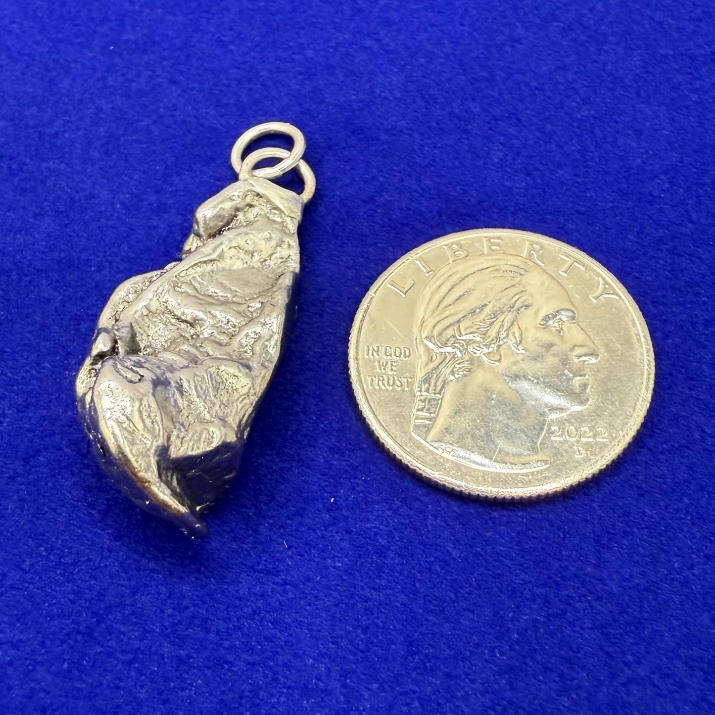 Beautiful Aletai Meteorite Pendant, 14.41 grams, Astronomy Gift, Authentic Meteorite, Meteorite Jewelry, Meteorite Pendant, COA, Space Gift