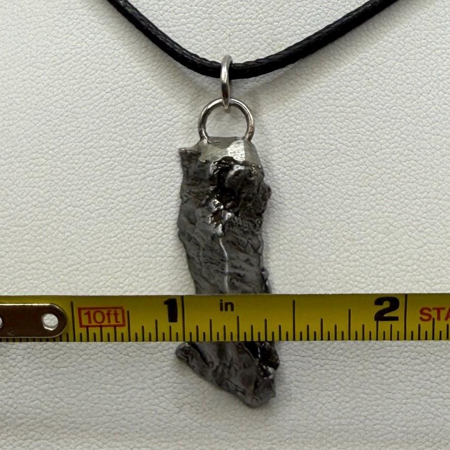 Beautiful Aletai Meteorite Pendant, 8.66 grams, Astronomy Gift, Authentic Meteorite, Meteorite Jewelry, Meteorite Pendant, COA, Space Gift