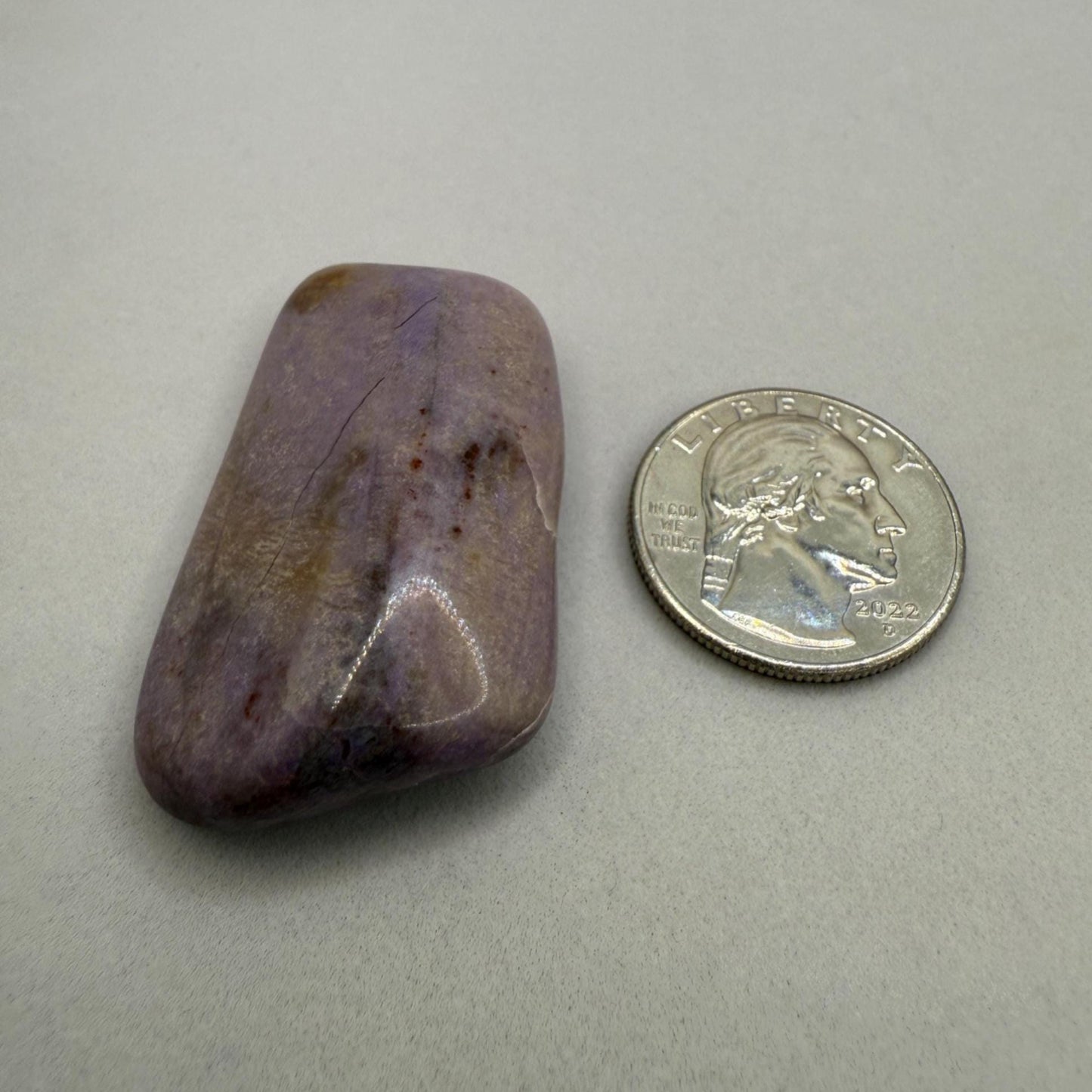 Sugalite Specimen, Polished Sugalite, Rare Sugalite, Inner Peace, South African, Reiki Energy Work, Authentic Sugalite, 21.31 grams