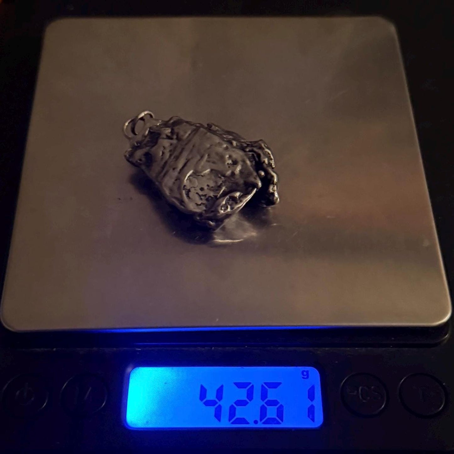 Beautiful Aletai Meteorite Pendant, 42.61 grams, Astronomy Gift, Authentic Meteorite, Meteorite Jewelry, Meteorite Pendant, COA, Space Gift