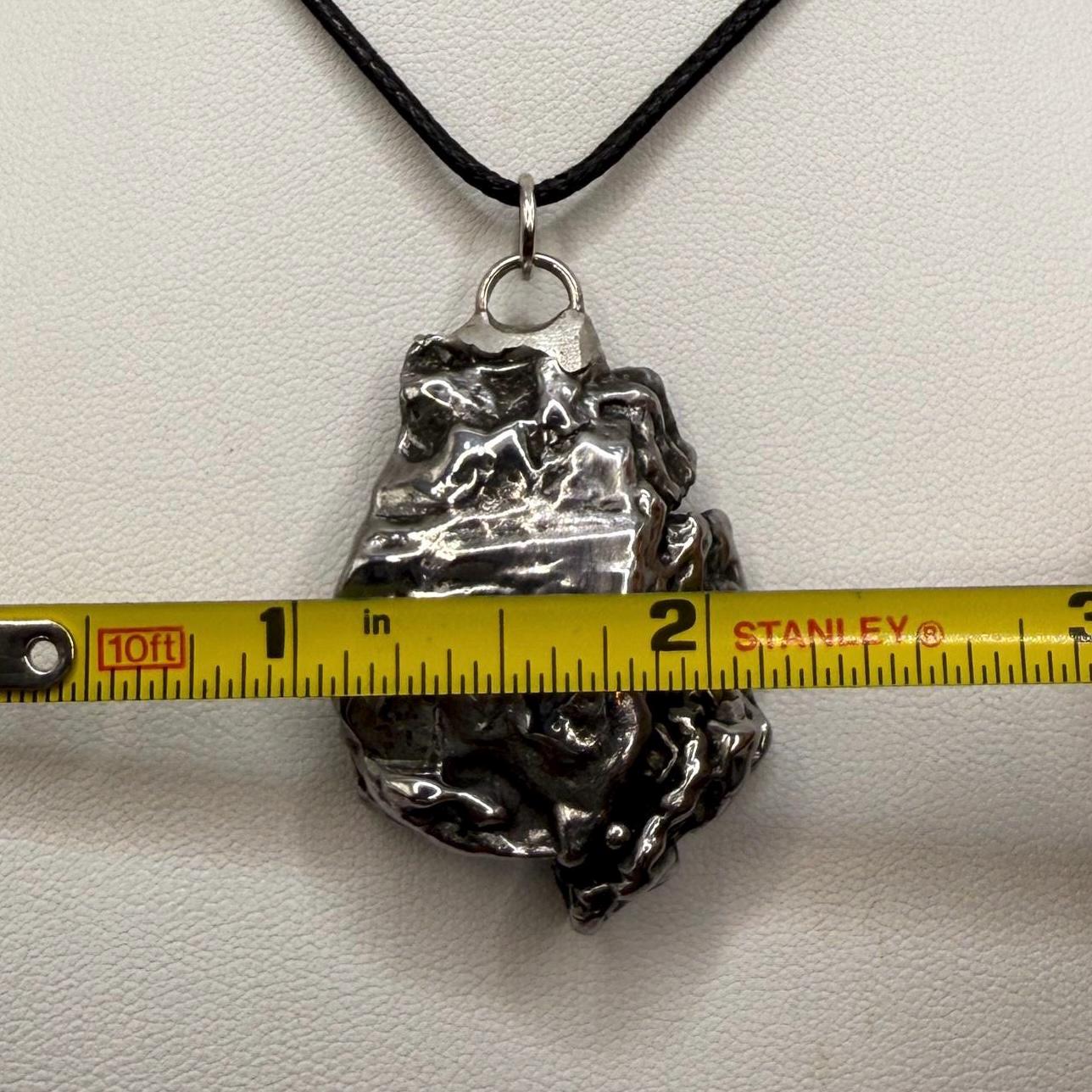 Beautiful Aletai Meteorite Pendant, 42.61 grams, Astronomy Gift, Authentic Meteorite, Meteorite Jewelry, Meteorite Pendant, COA, Space Gift