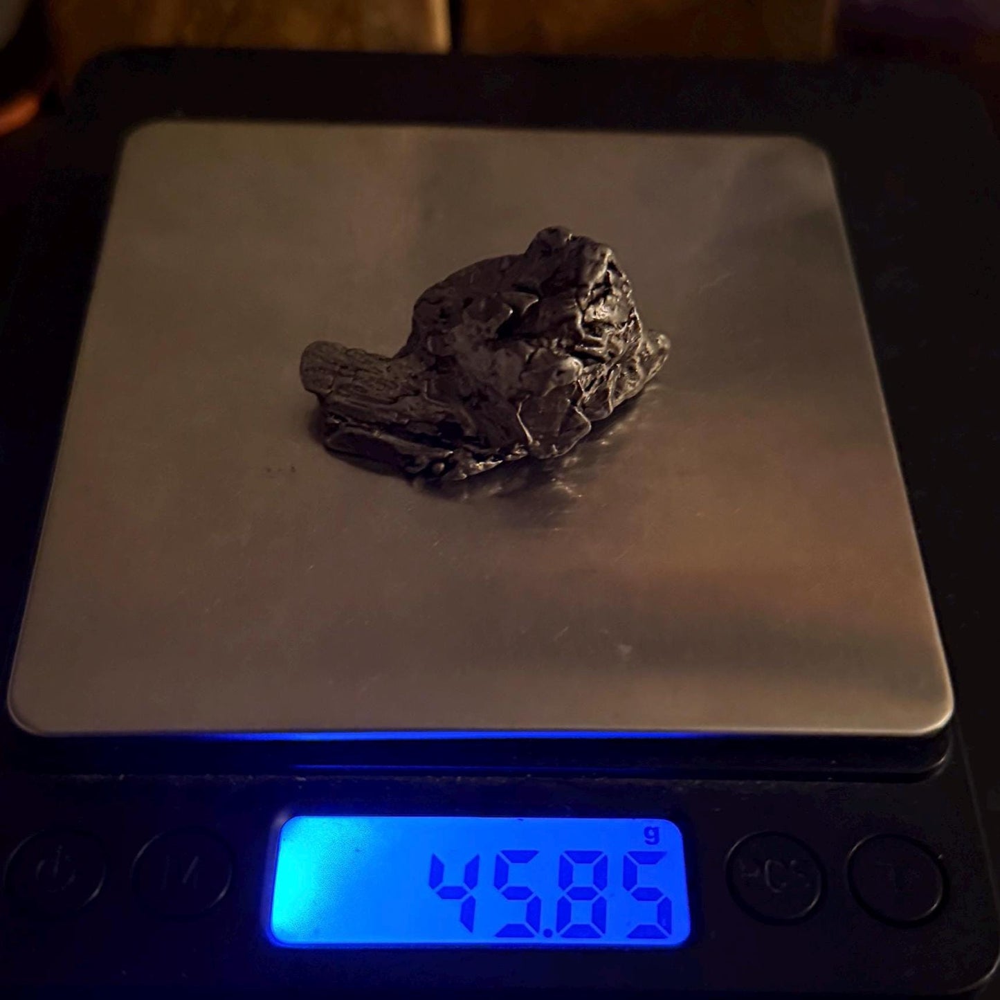 Beautiful Aletai Meteorite Specimen, 45.85 grams, COA, Meteorite Collection, Astronomy Gift, Authentic Iron Meteorite, Space Gift, Space