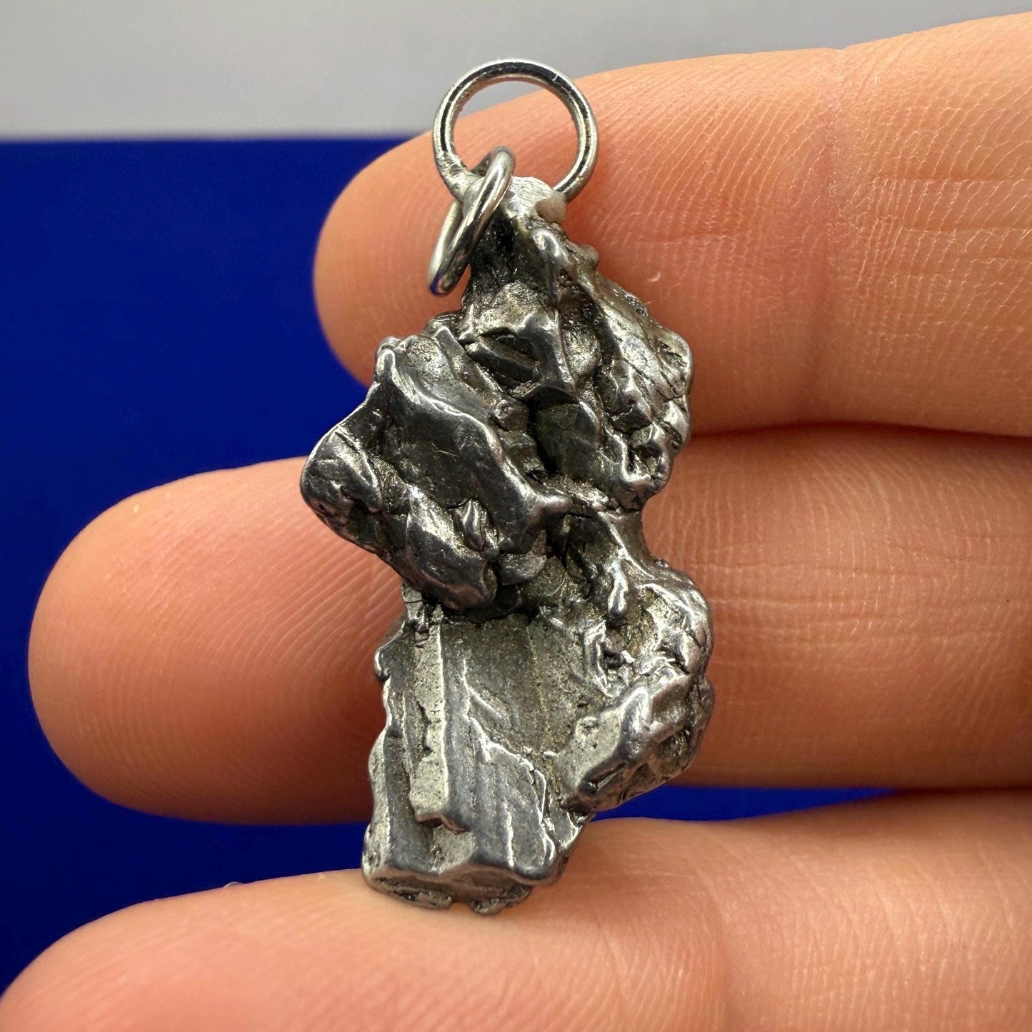 Beautiful Meteorite Pendant, Campo del Cielo, 9.29 grams, Astronomy Gift, Authentic Meteorite, Meteorite Jewelry, Meteorite Pendant, COA