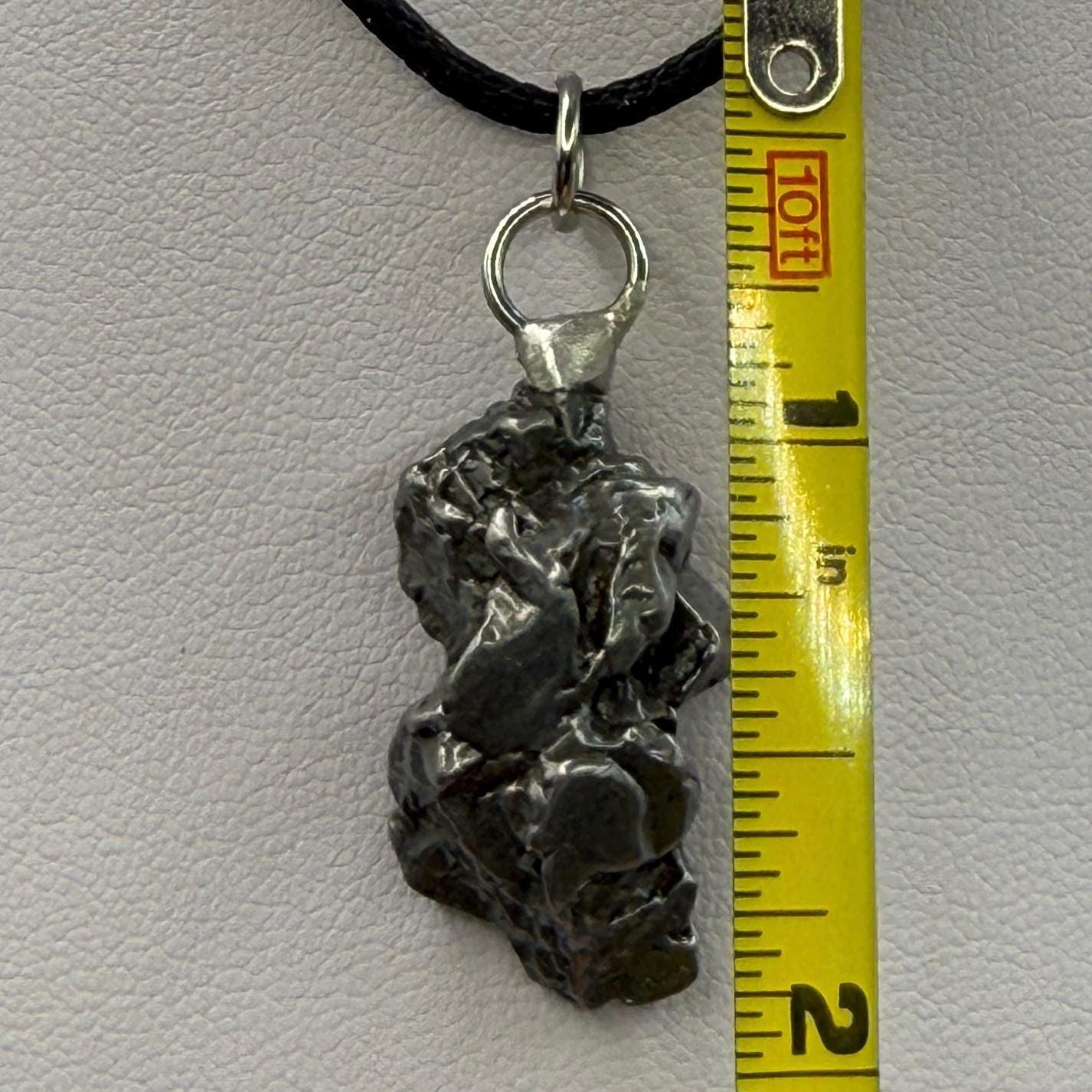 Beautiful Meteorite Pendant, Campo del Cielo, 9.29 grams, Astronomy Gift, Authentic Meteorite, Meteorite Jewelry, Meteorite Pendant, COA