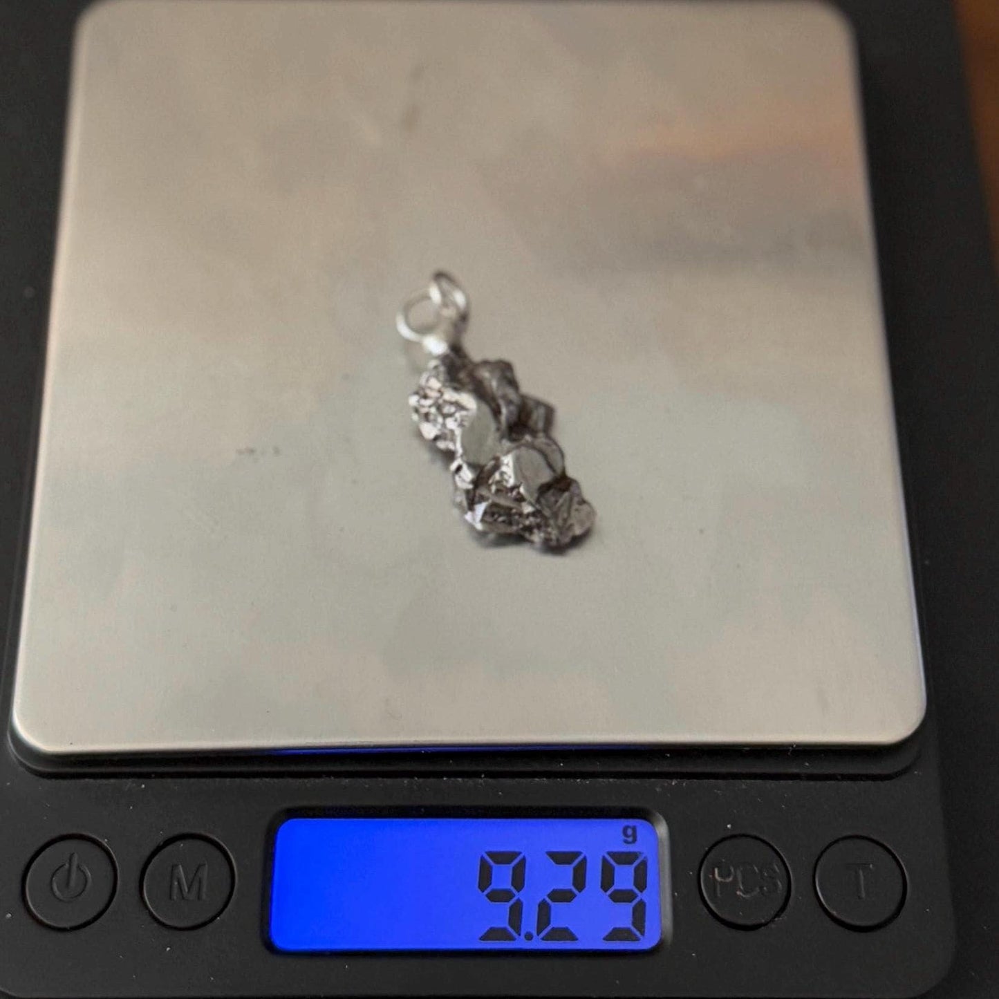 Beautiful Meteorite Pendant, Campo del Cielo, 9.29 grams, Astronomy Gift, Authentic Meteorite, Meteorite Jewelry, Meteorite Pendant, COA