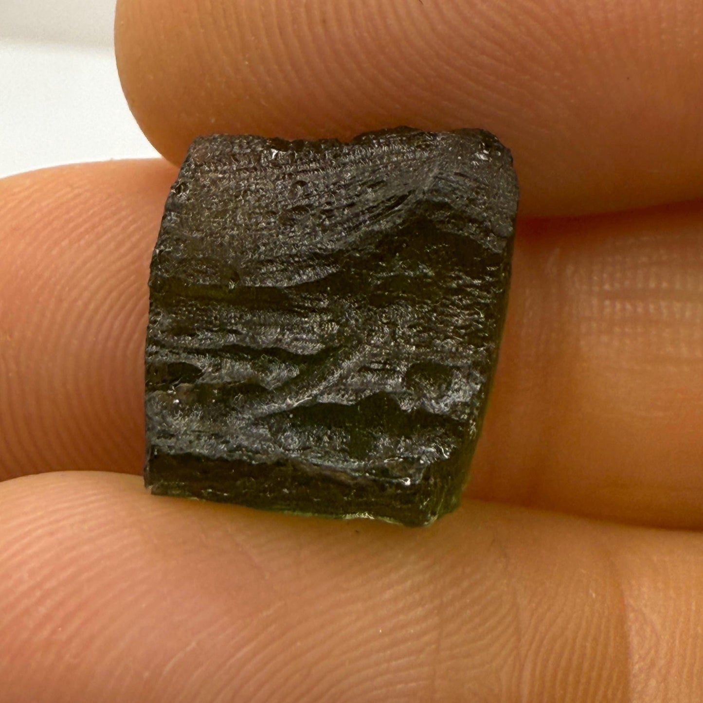 Moldavite Tektite Specimen, Authentic Moldavite, Transformation, Manifestation, Reiki, Authentic Moldavite Specimen, 2.18 grams/10.9 carats