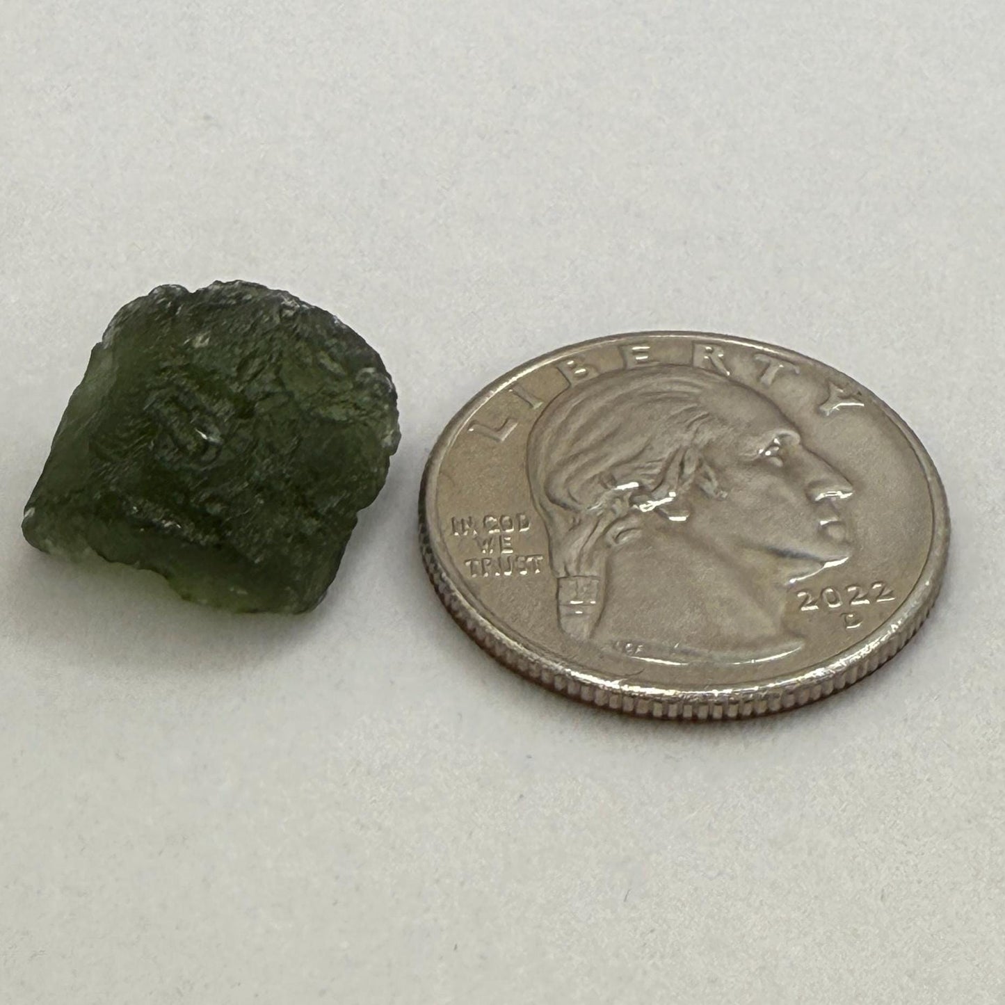 Moldavite Tektite Specimen, Authentic Moldavite, Transformation, Manifestation, Reiki, Authentic Moldavite Specimen, 2.18 grams/10.9 carats