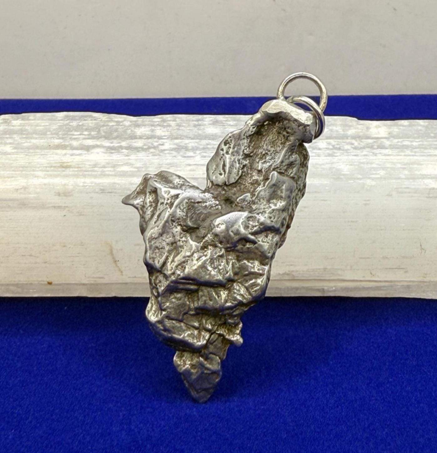 Beautiful Meteorite Campo del Cielo Pendant 18.88 grams, Astronomy Gift, Authentic Meteorite, Meteorite Jewelry, Meteorite Pendant, COA