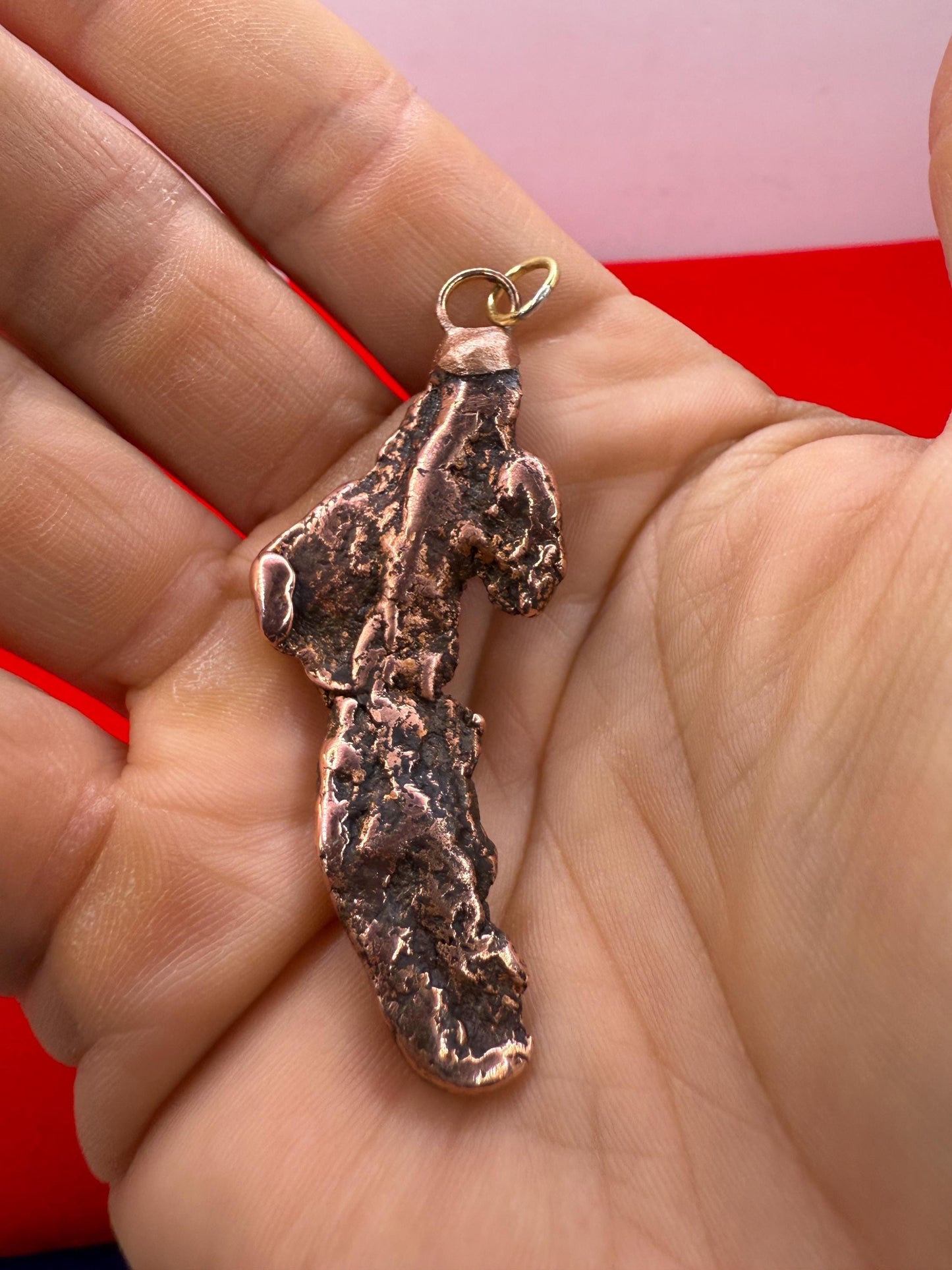 Copper Nugget Pendant, Copper Pendant, Michigan Copper, Michigan Float Copper, Handmade Pendant, Michigan Gift, Copper Jewelry, 16.58 grams