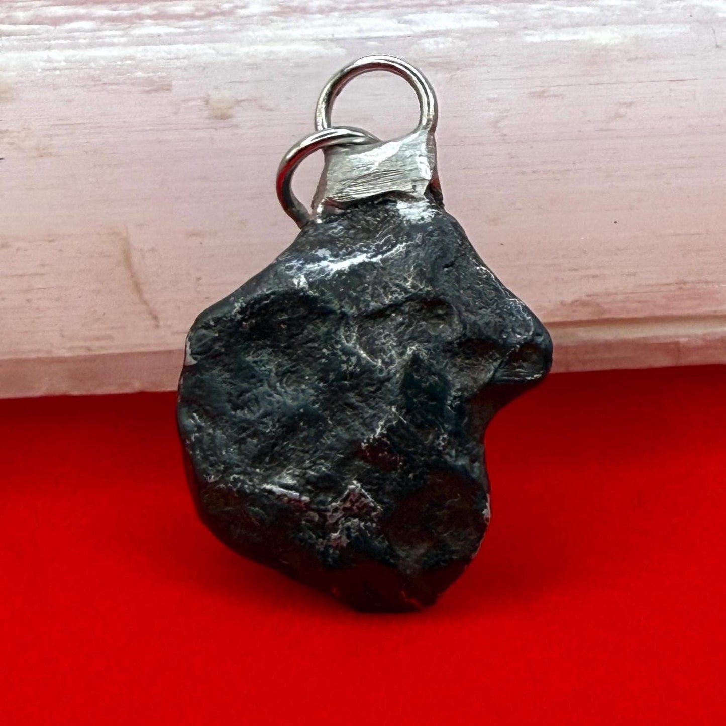Agoudal Meteorite Pendant, Agoudal, Astronomy Gift, Space Gift, Iron Meteorite, Handmade Pendant, Authentic Iron Meteorite, 10.12 Grams